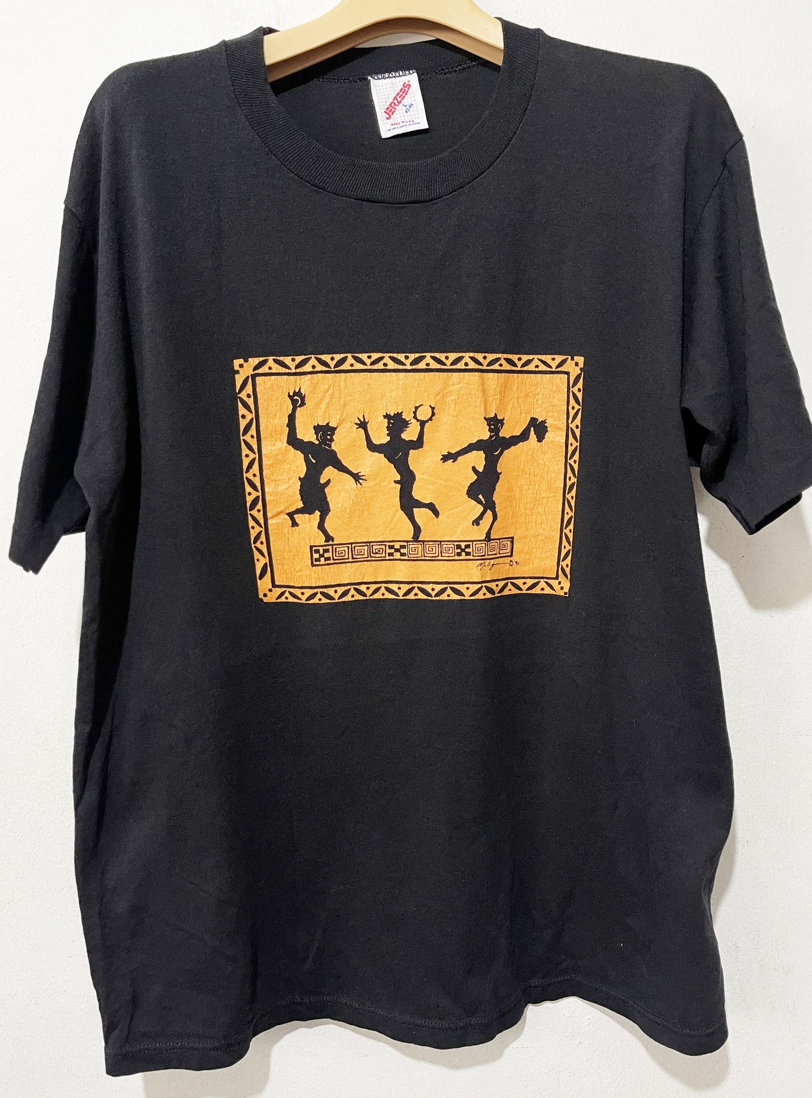Vintage Vintage 90s Greek art Shirt Size US L / EU 52-54 / 3 - 1 Thumbnail