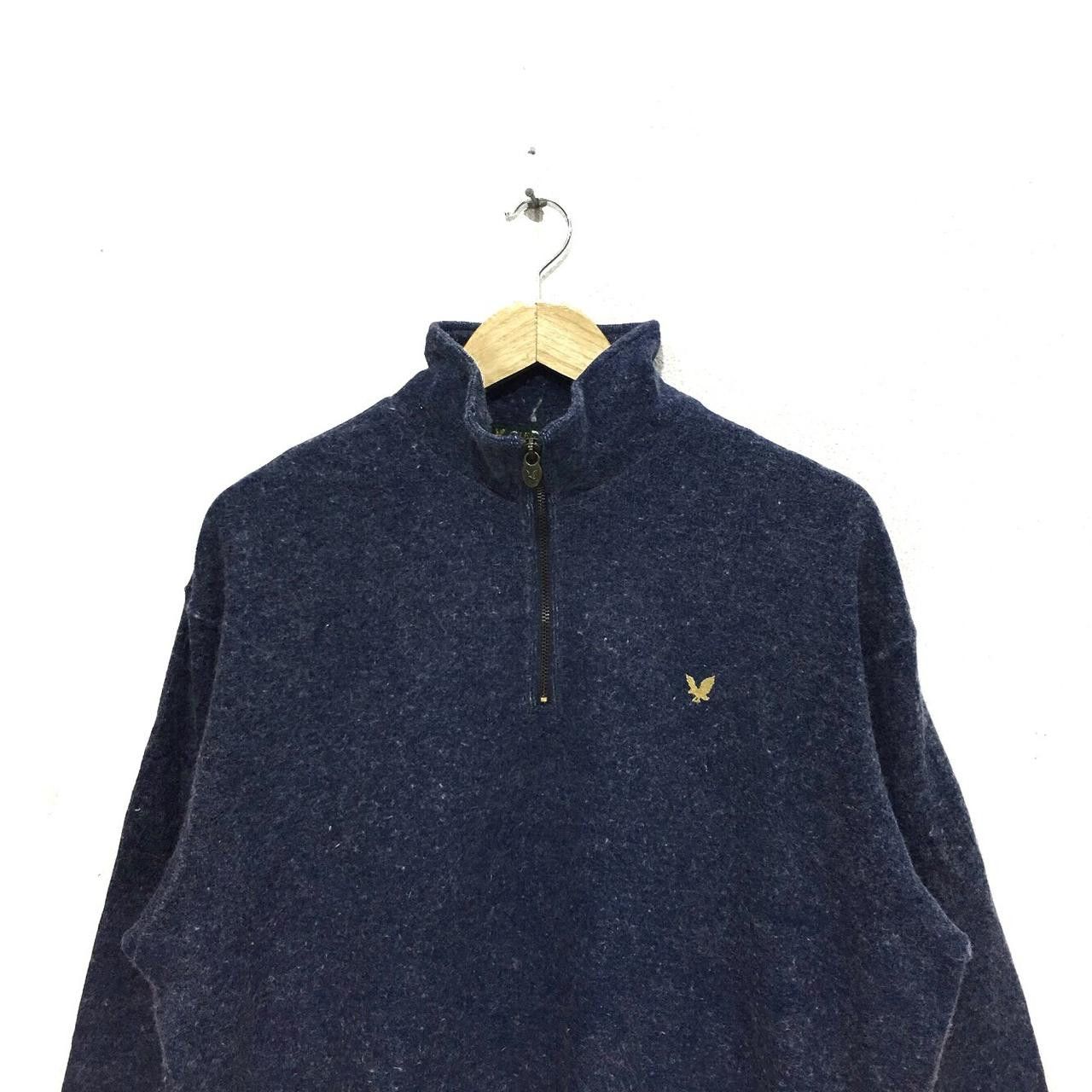 Lyle & Scott Vintage LYLE & SCOTT CLUB Eagle Sweater Logo Blue Jumper Size US L / EU 52-54 / 3 - 2 Thumbnail