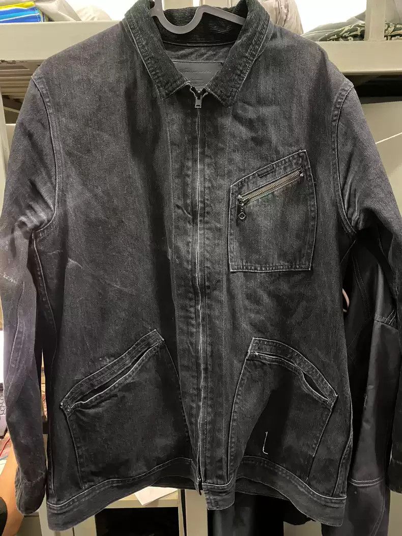 Undercover undercover Coat Jacket shirt Washed black denim coat Size US XL / EU 56 / 4 - 1 Thumbnail