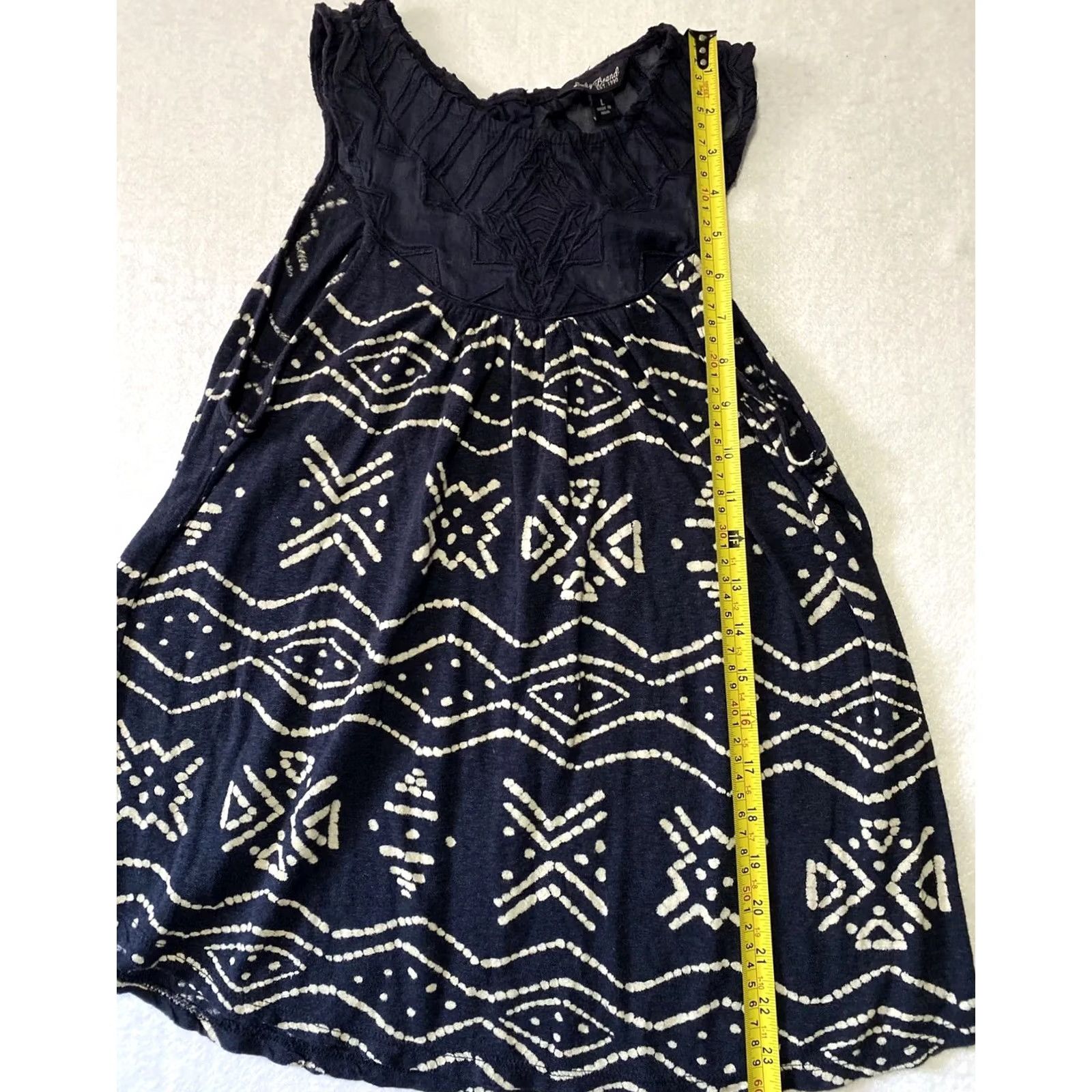 Lucky Brand Lucky Brand Womens Cami Top Blouse Sleeveless Tank T-Shirt Blue L Regular Tunic Summer Mens? Women? Size L / US 10 / IT 46 - 5 Thumbnail