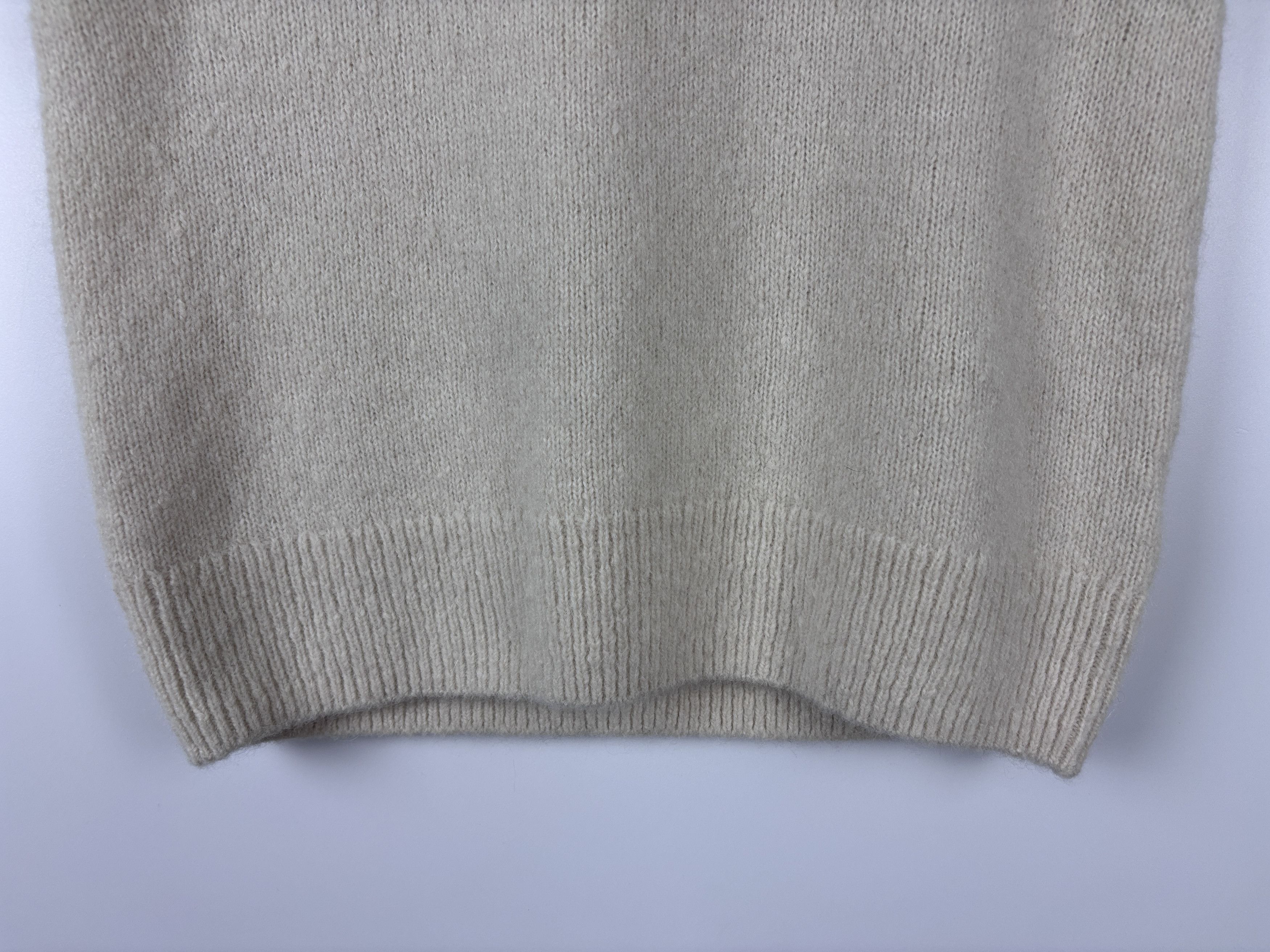 Arket Womens Arket Knitted Alpaca Yak Wool Vest Beige Size S Size S / US 4 / IT 40 - 3 Thumbnail