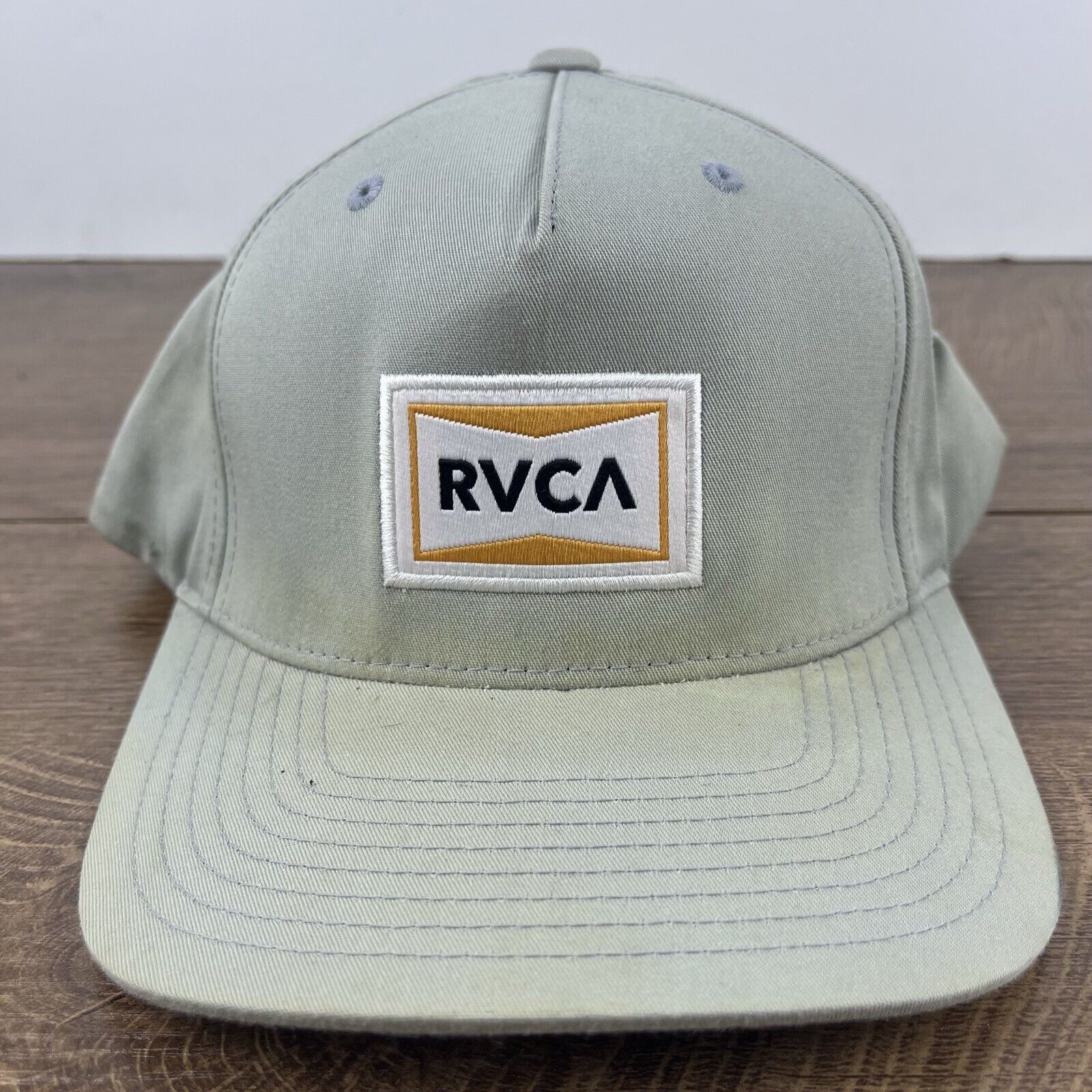 RVCA RVCA Snapback Hat RVCA Snapback Gray Hat Adjustable Hat Gray Size ONE SIZE - 4 Thumbnail