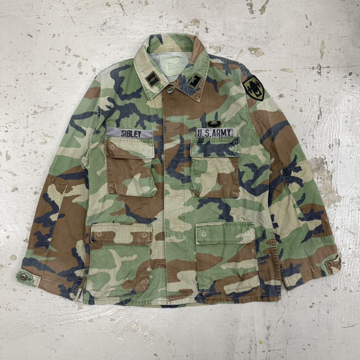 Vintage Vintage US Army DBU Woodland Camo Jacket Size US L / EU 52-54 / 3 - 1 Thumbnail