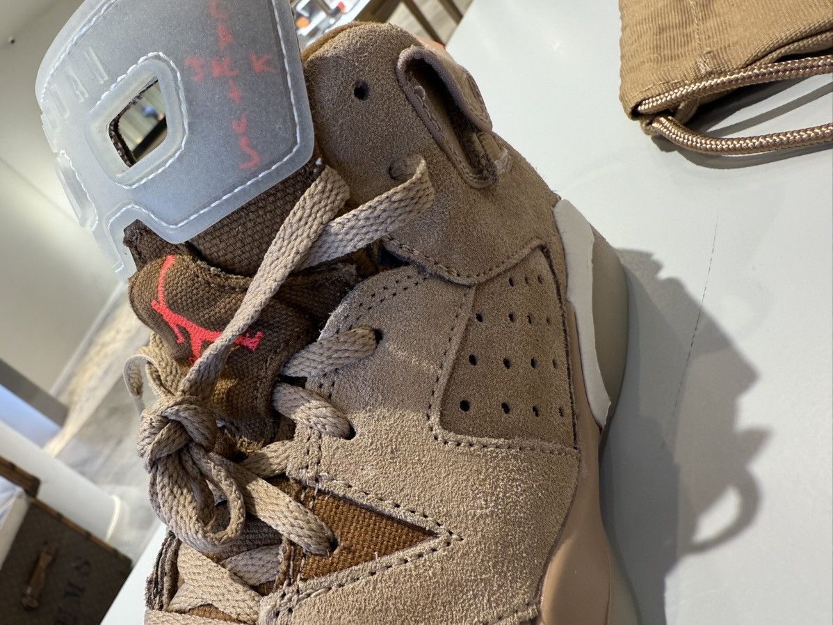 Nike × Travis Scott Air Jordan 6 Retro Travis Scott British Khaki (PS) Size US 5 / EU 37 - 12 Thumbnail