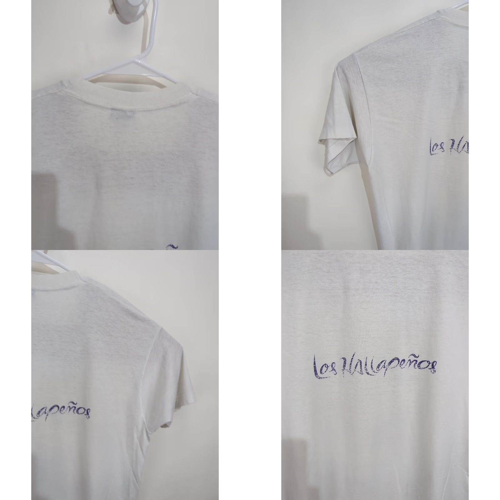Fruit Of The Loom VINTAGE Fruit of the Loom T-Shirt 90s Es Picante Loco Spanish Graphic Art Tee XL White Short Sleeve Unisex Adults Mens Womens Size US XL / EU 56 / 4 - 9 Thumbnail