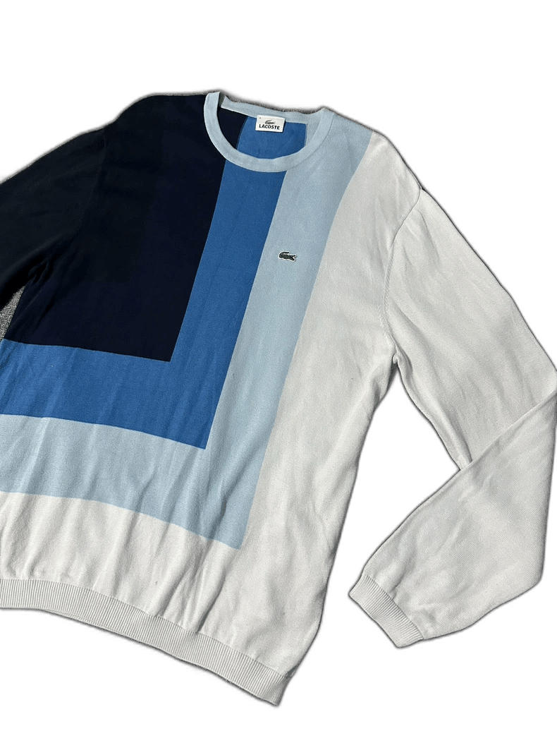 Lacoste Lacoste Color Block Knit Sweater Size US L / EU 52-54 / 3 - 1 Thumbnail
