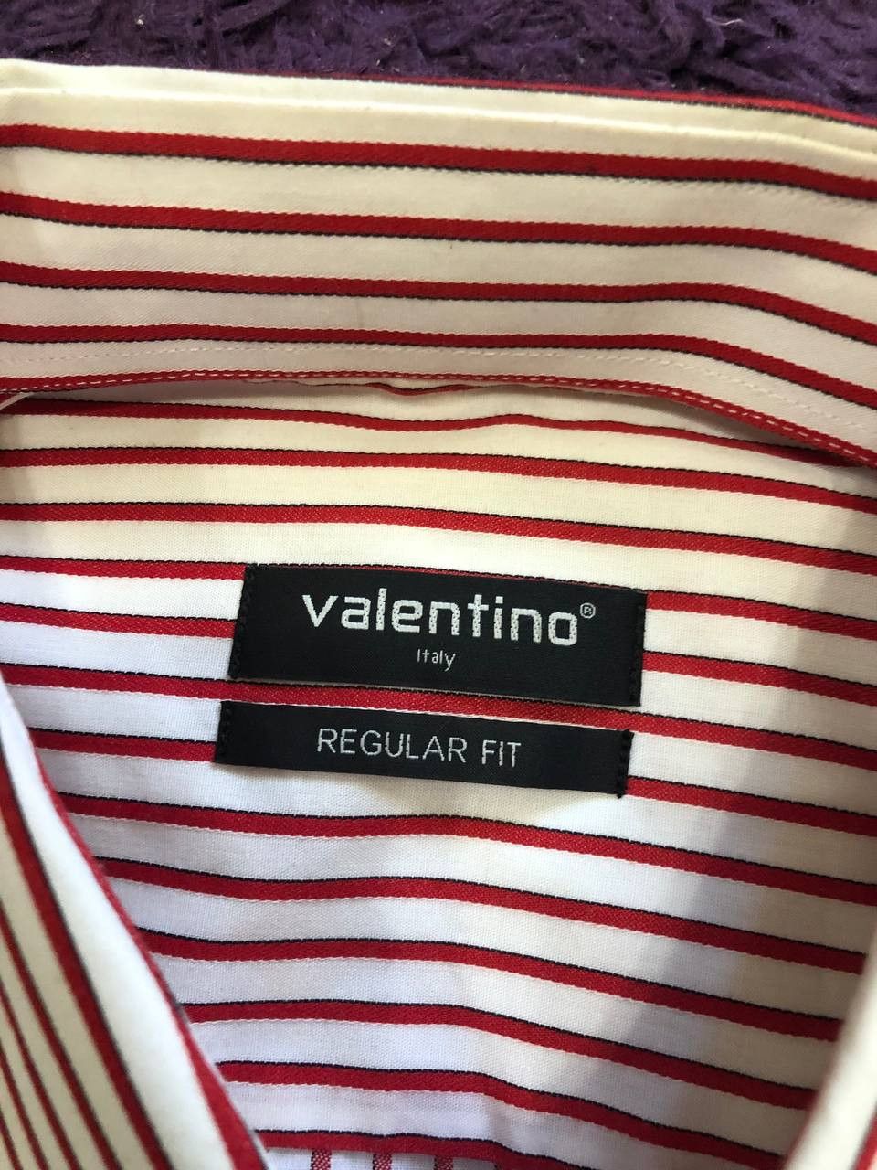 Valentino Valentino STRIPED Button Up Shirt Long Sleeve Size US XL / EU 56 / 4 - 2 Thumbnail
