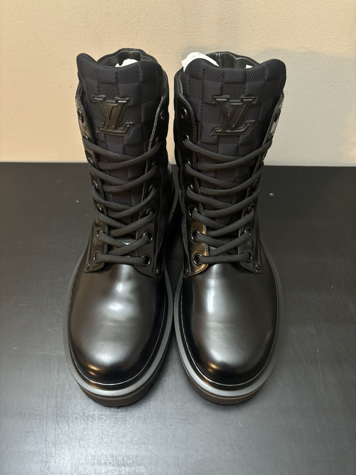 Louis Vuitton Louis Vuitton Damier Leather Landscape Ranger Boots Size US 7 / EU 40 - 2 Thumbnail