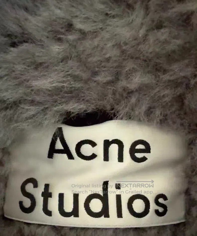 Acne Studios Acne Studios Black biker-style shearling jacket with gray Size 4XL / US 24-26 - 6 Thumbnail
