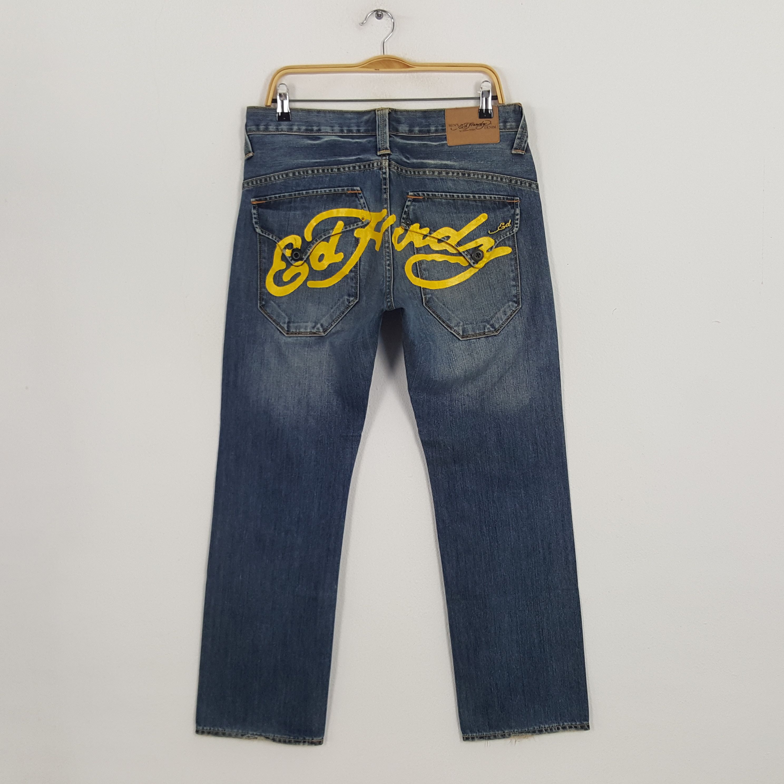 Christian Audigier × Ed Hardy × Vintage Vintage Ed Hardy by Christian Audiger American Custom Jeans Size US 32 / EU 48 - 1 Thumbnail