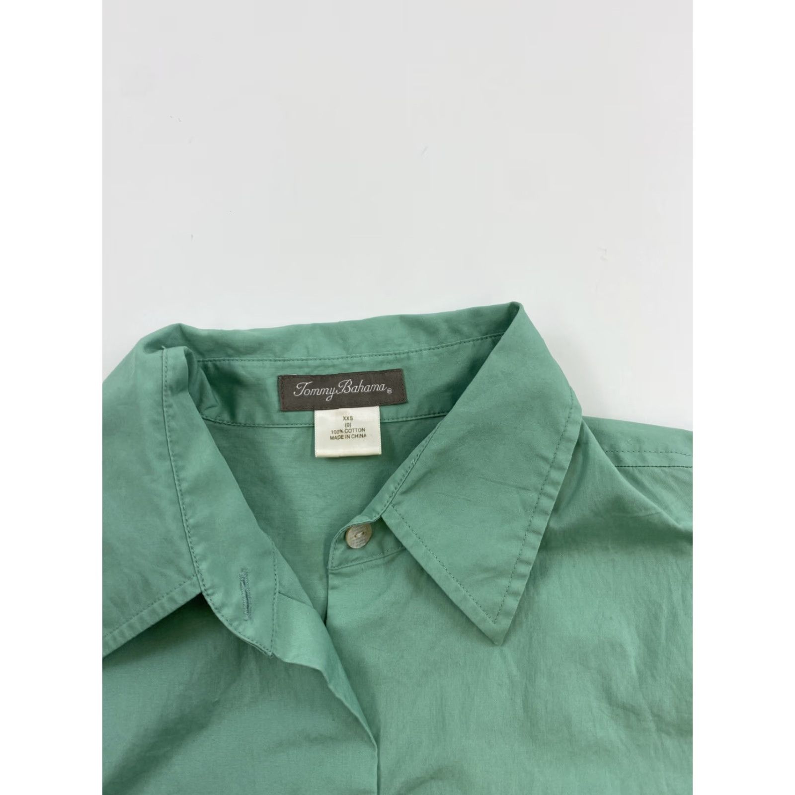 Tommy Bahama Tommy Bahama Shirt Womens 2XS XXS Green Long Sleeve Button Up Size XXS / US 00 / IT 34 - 2 Thumbnail