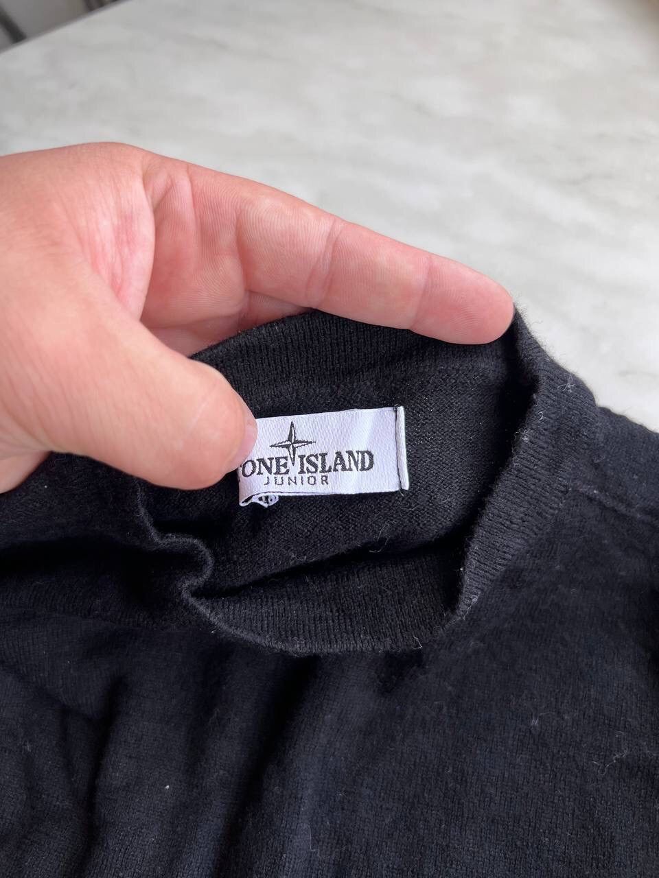 Stone Island Stone island Junior wool sweater black pullover jumper age 8 Size US S / EU 44-46 / 1 - 4 Thumbnail