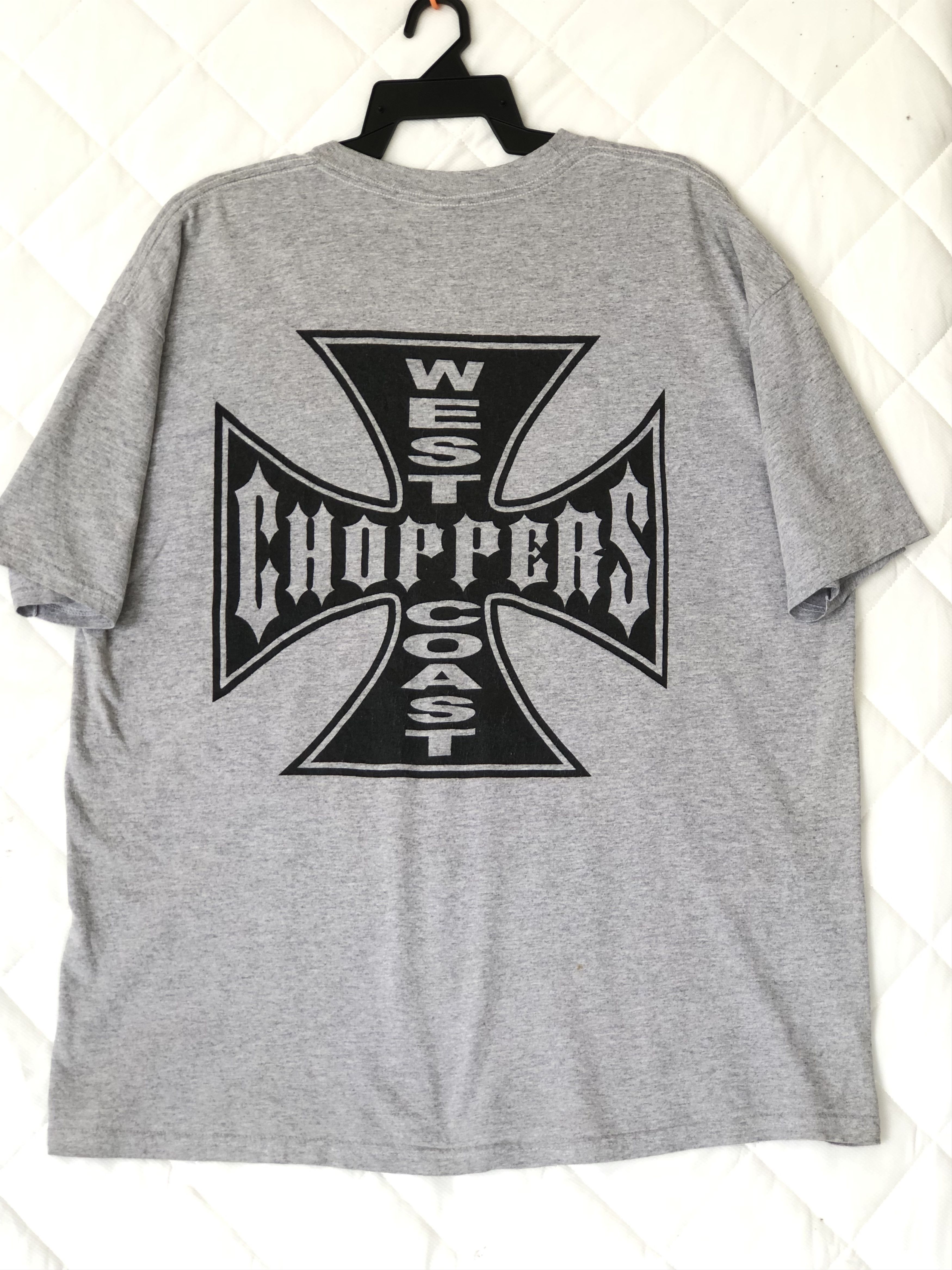 Vintage Vintage WEST COAST CHOPPERS Gray Tee Size US XXL / EU 58 / 5 - 1 Thumbnail