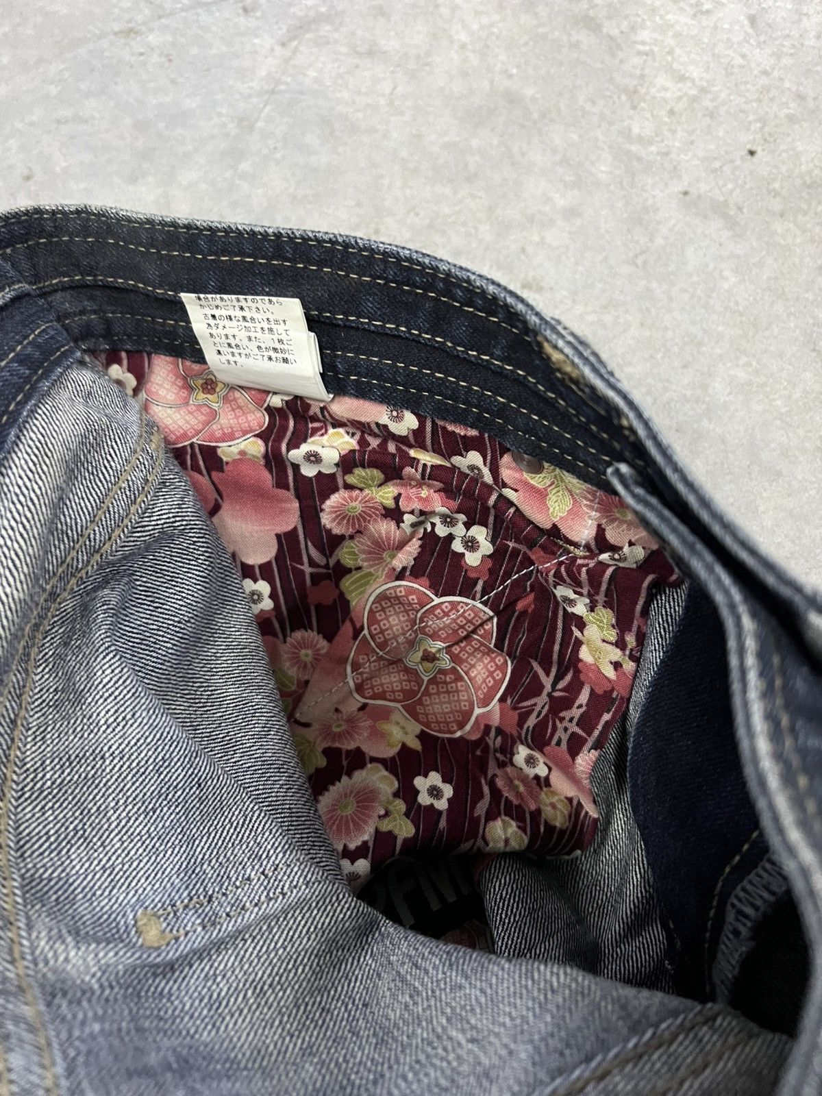 Designer × Japanese Brand × Vintage DOUBLE WAIST PPFM DISTRESSED DENIM PANT Size US 32 / EU 48 - 6 Thumbnail
