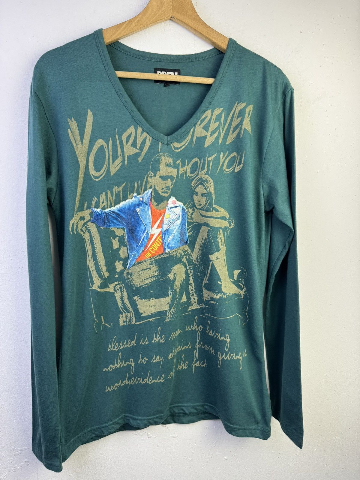 PPFM PPFM longsleeve Vneck tshirt inspired by film Taxi Driver Size US M / EU 48-50 / 2 - 2 Thumbnail