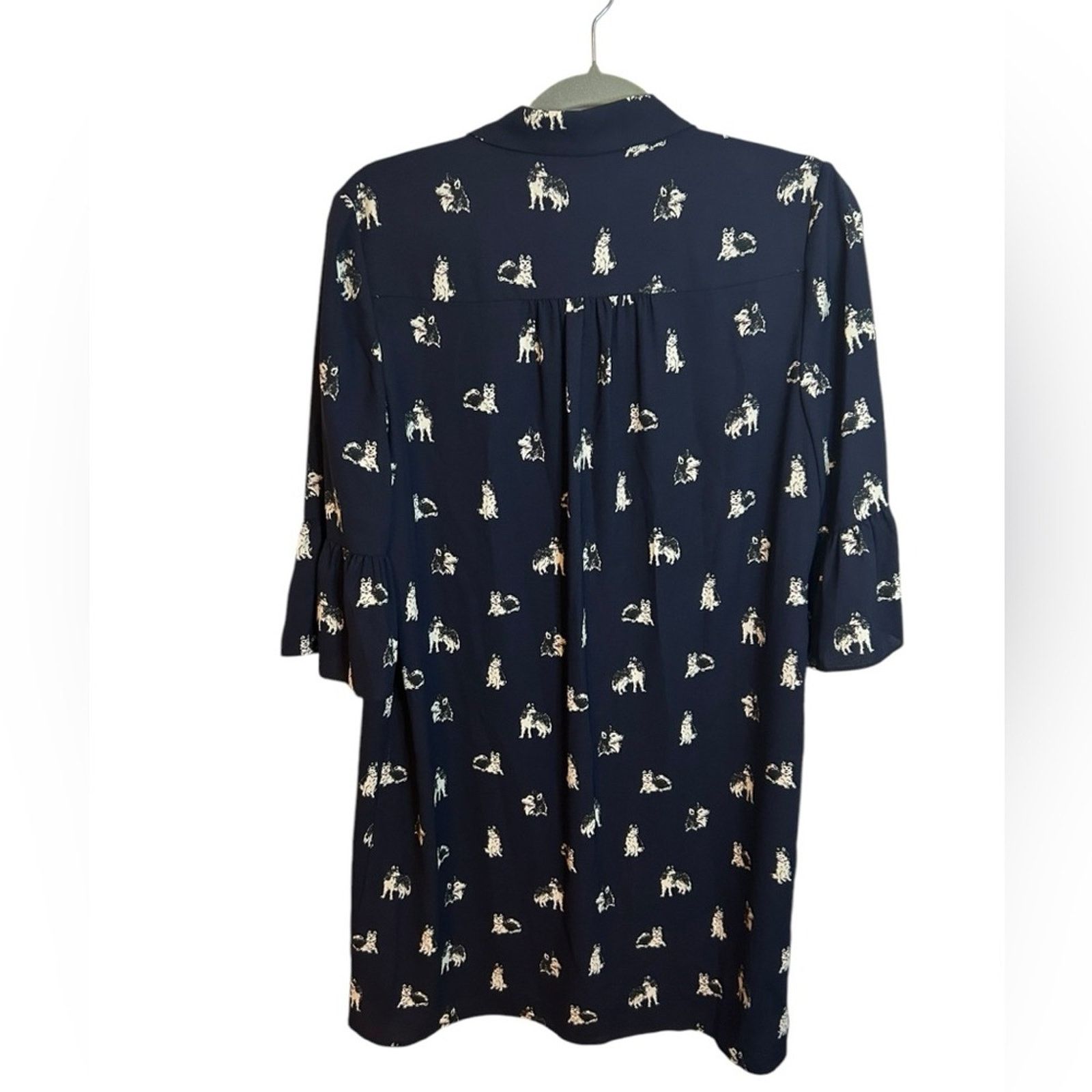 Kate Spade Kate Spade Husky Print Belted Button Front Dress Size S / US 4 / IT 40 - 3 Thumbnail