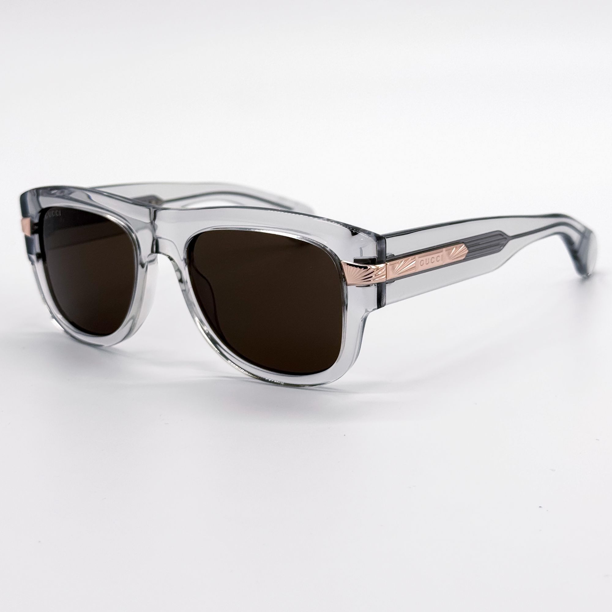 Gucci NEW GUCCI SUNGLASSES GG1517S 006 CLEAR BROWN MEN GUCCI Size ONE SIZE - 7 Thumbnail