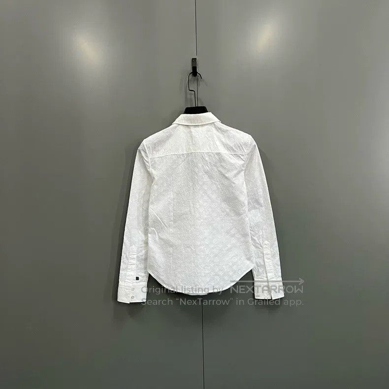 Louis Vuitton Louis Vuitton White full-print presbyopic shirt Size XXS / US 00 / IT 34 - 2 Thumbnail