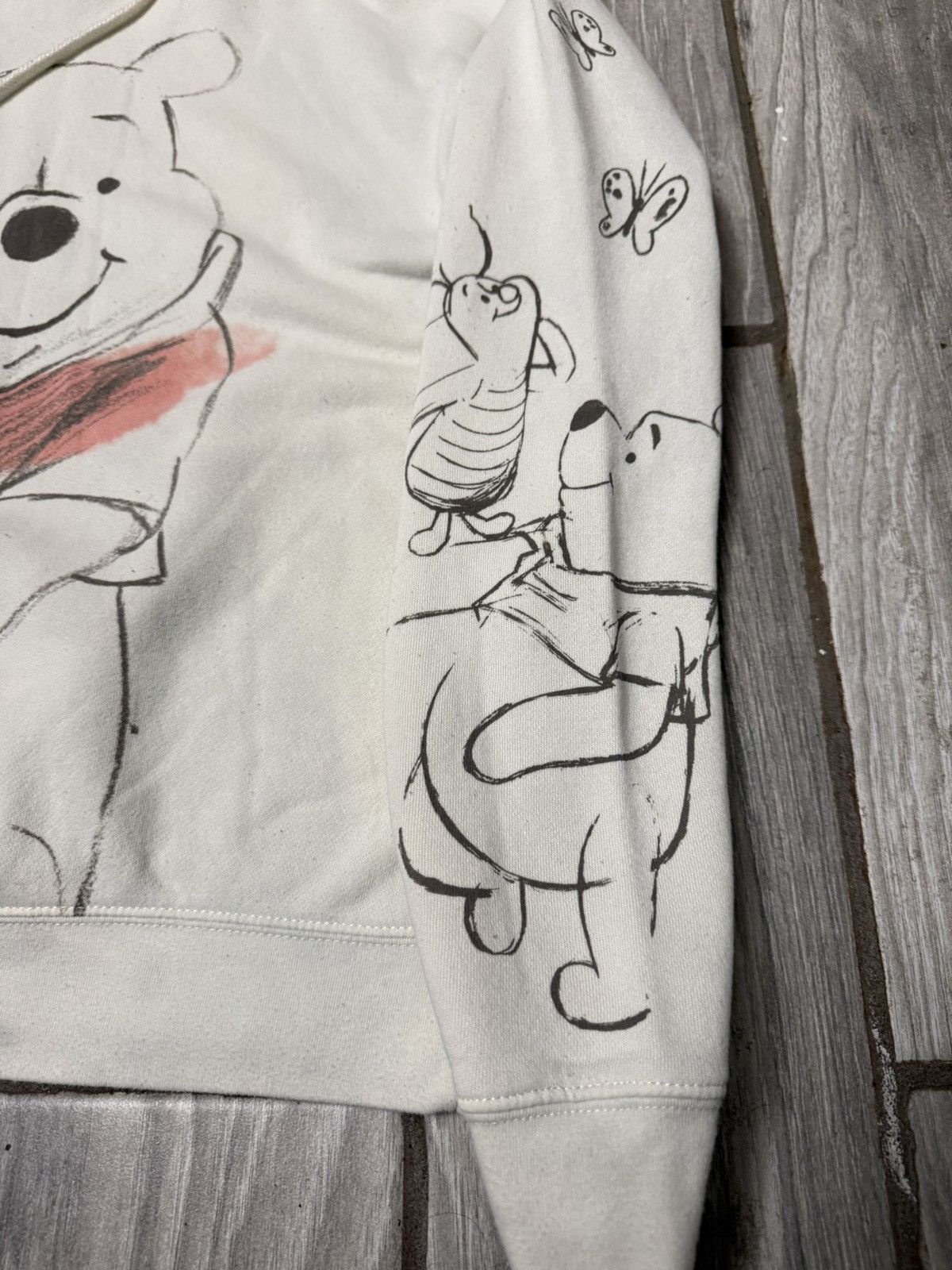 Disney Winnie The Pooh Women’s Casual Hoodie White/Black Size M / US 6-8 / IT 42-44 - 3 Thumbnail