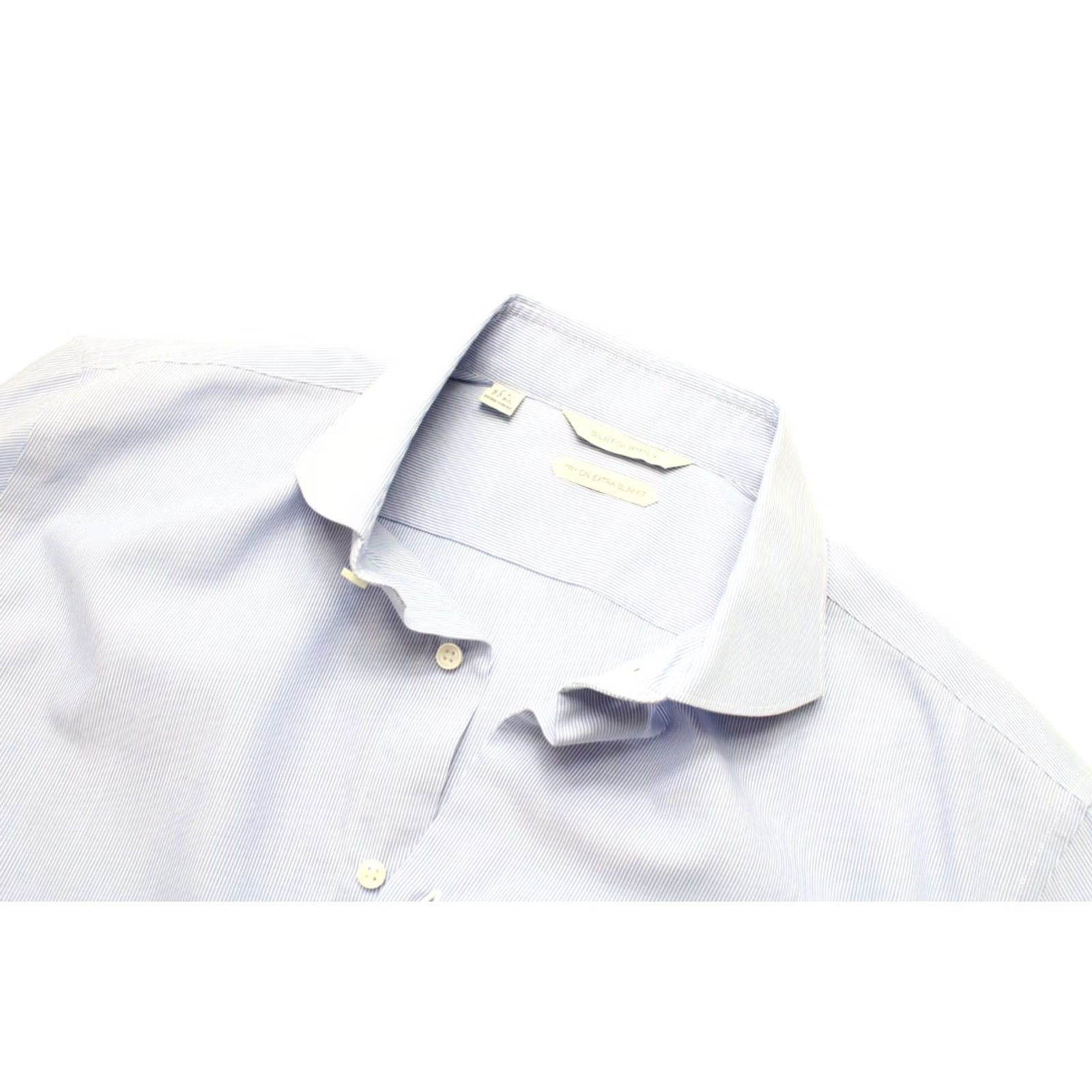 Suitsupply Suitsupply Try On Extra Slim Fit Shirt Mens 42/16 1/2 Pinstriped Formal Size 42R - 4 Thumbnail