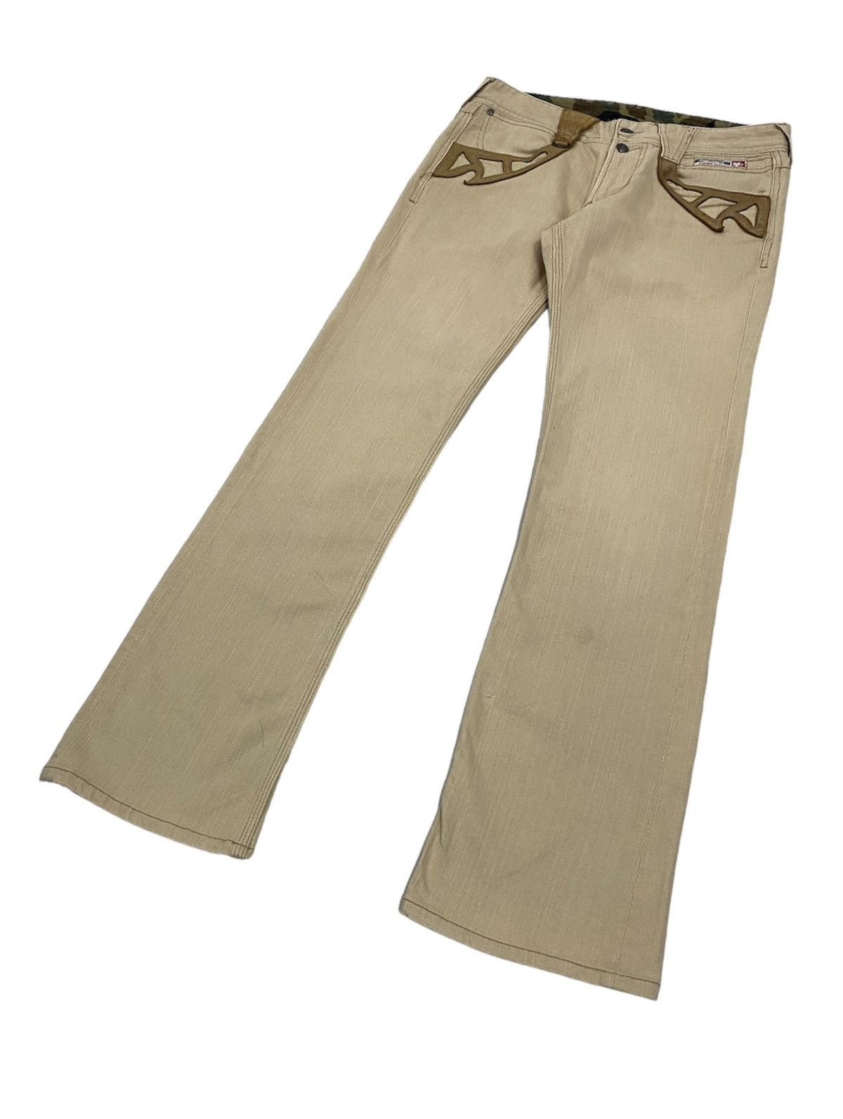 Hysteric Glamour NicoleClubForMen Japan Leather Pockets Jeans Size US 31 - 6 Thumbnail