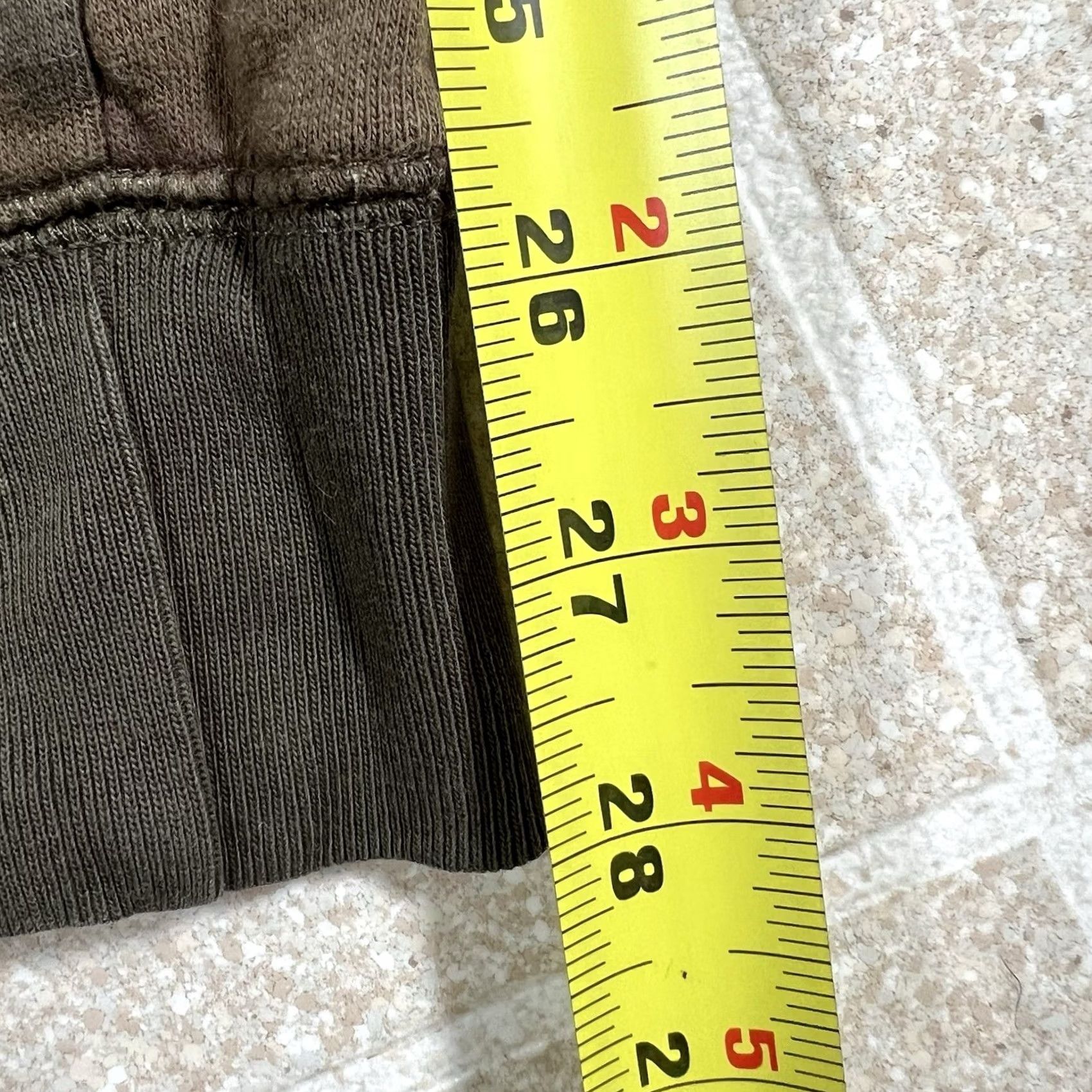Gap VINTAGE GAP Sweatpants Mens Small Brown Camouflage Fleece Drawstring Joggers Tapered Logo Short? Size US 29 - 5 Thumbnail