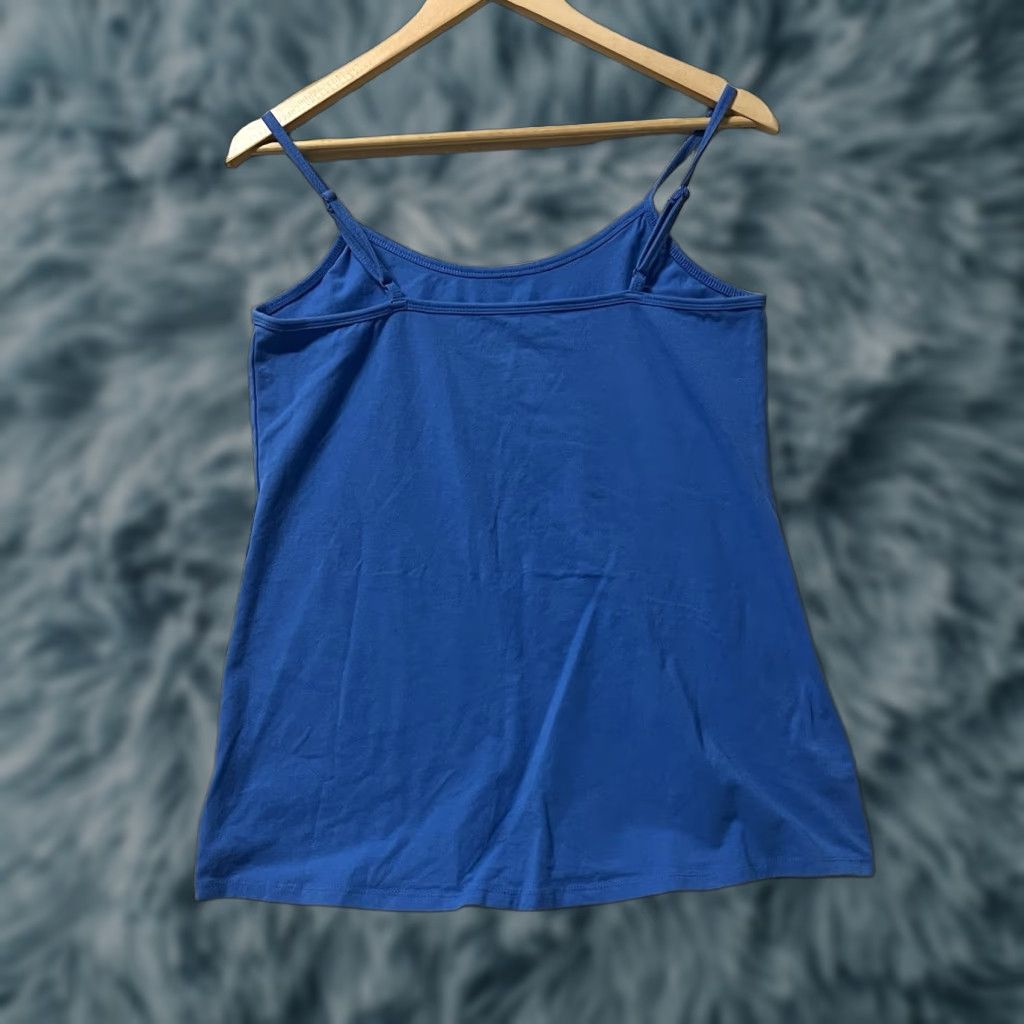 Torrid Torrid Tank Women Cotton Blue See Pictures Size M-L Strappy Sleeveless Scoop Neck Cotton Blend Lightweight Breathable Casual Summer Basic Size M / US 6-8 / IT 42-44 - 1 Thumbnail