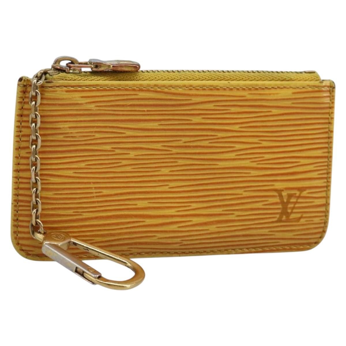 Louis Vuitton Pochette Clés Yellow Leather Wallet (Pre-Owned) Size ONE SIZE - 1 Thumbnail