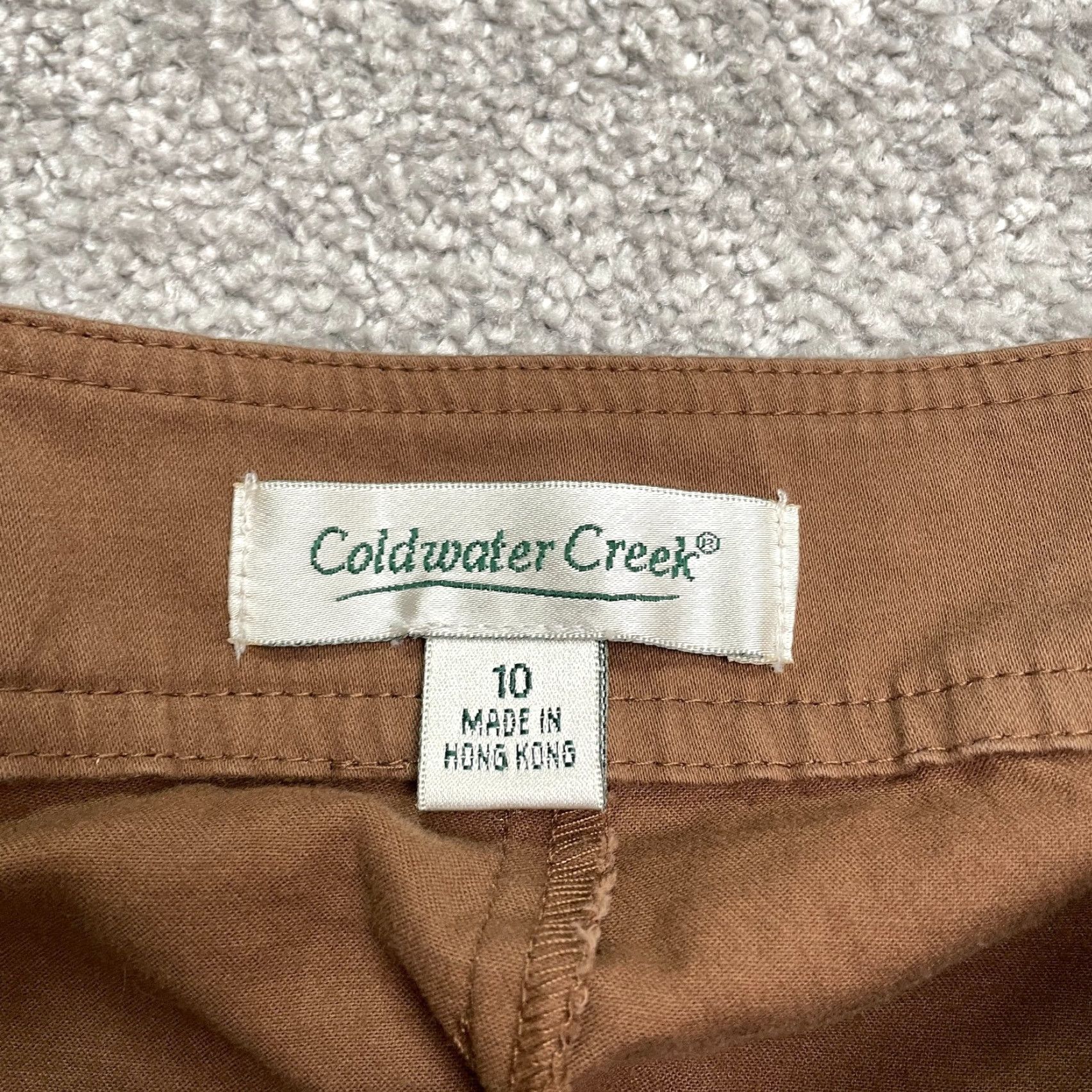 Coldwater Creek VINTAGE Coldwater Creek Women’s Chino Pants Straight Leg 10 Brown City Preppy Casual Office Size 32" / US 10 / IT 46 - 7 Thumbnail