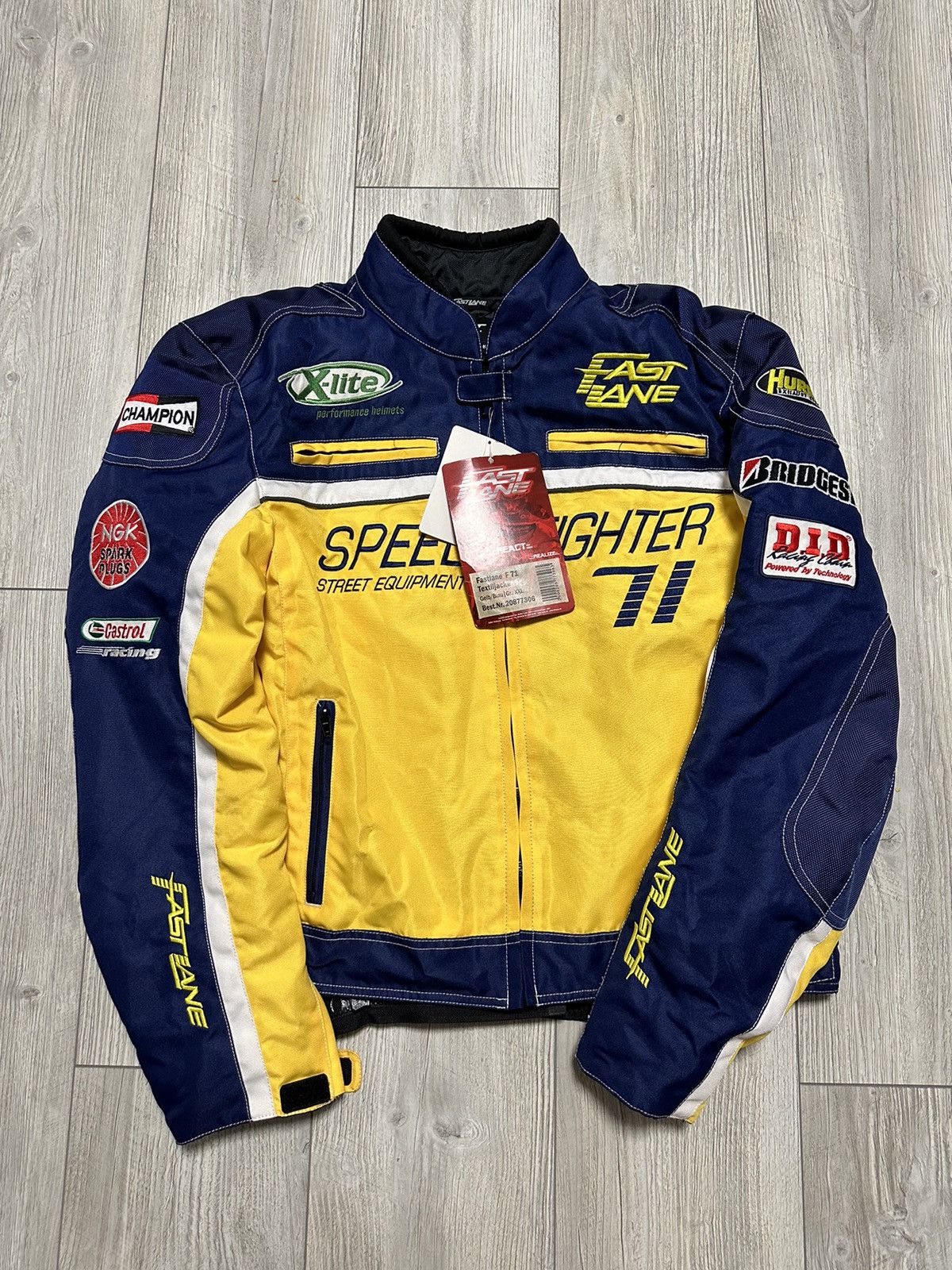 Vintage New 🤩 Fast Lane Vintage Speed Fighter Racing Jacket Large Size US XXL / EU 58 / 5 - 1 Thumbnail