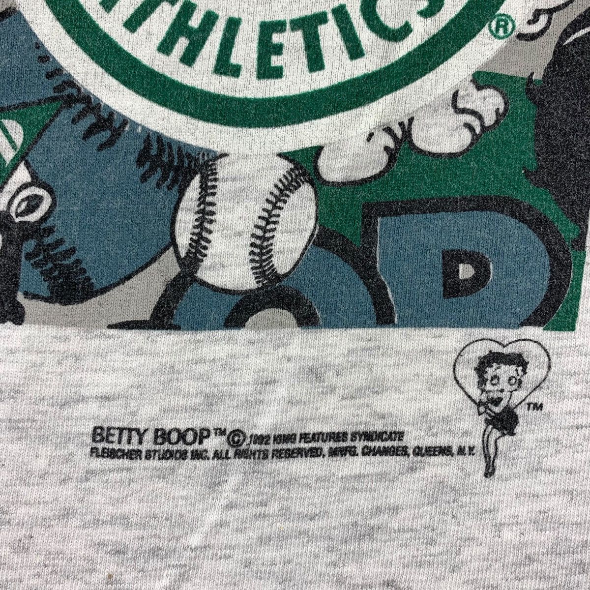 Cartoon Network × Changes × Vintage Vintage 90s BETTY BOOP x OAKLAND ATHLETICS Big printed tee Size US L / EU 52-54 / 3 - 10 Thumbnail