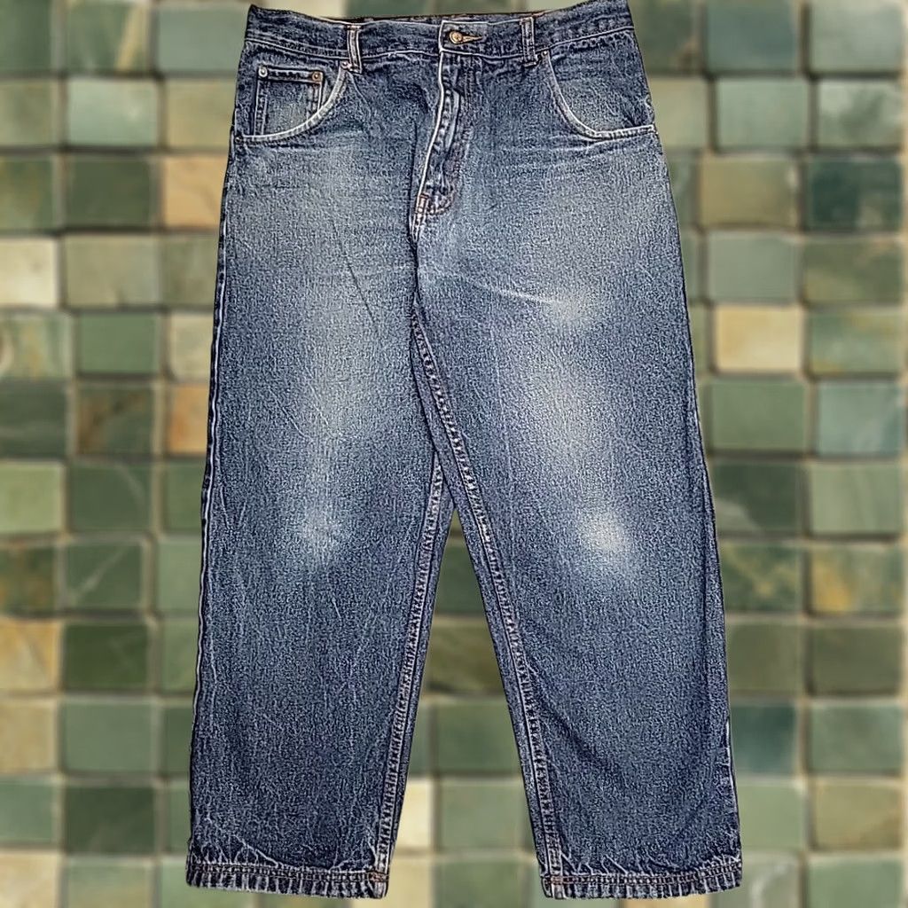 Denime VTG Joker Jeans Men 36x31 Blue Faded Denim Loose Baggy Fit Y2K 90s Retro Jeans Size US 36 / EU 52 - 1 Thumbnail