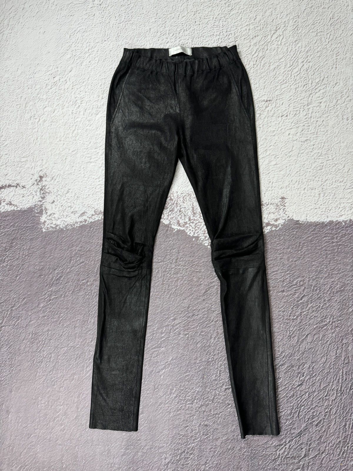 Other Hironae Paris black lambskin leather leggings women size 26 Size 26" / US 2 / IT 38 - 2 Thumbnail