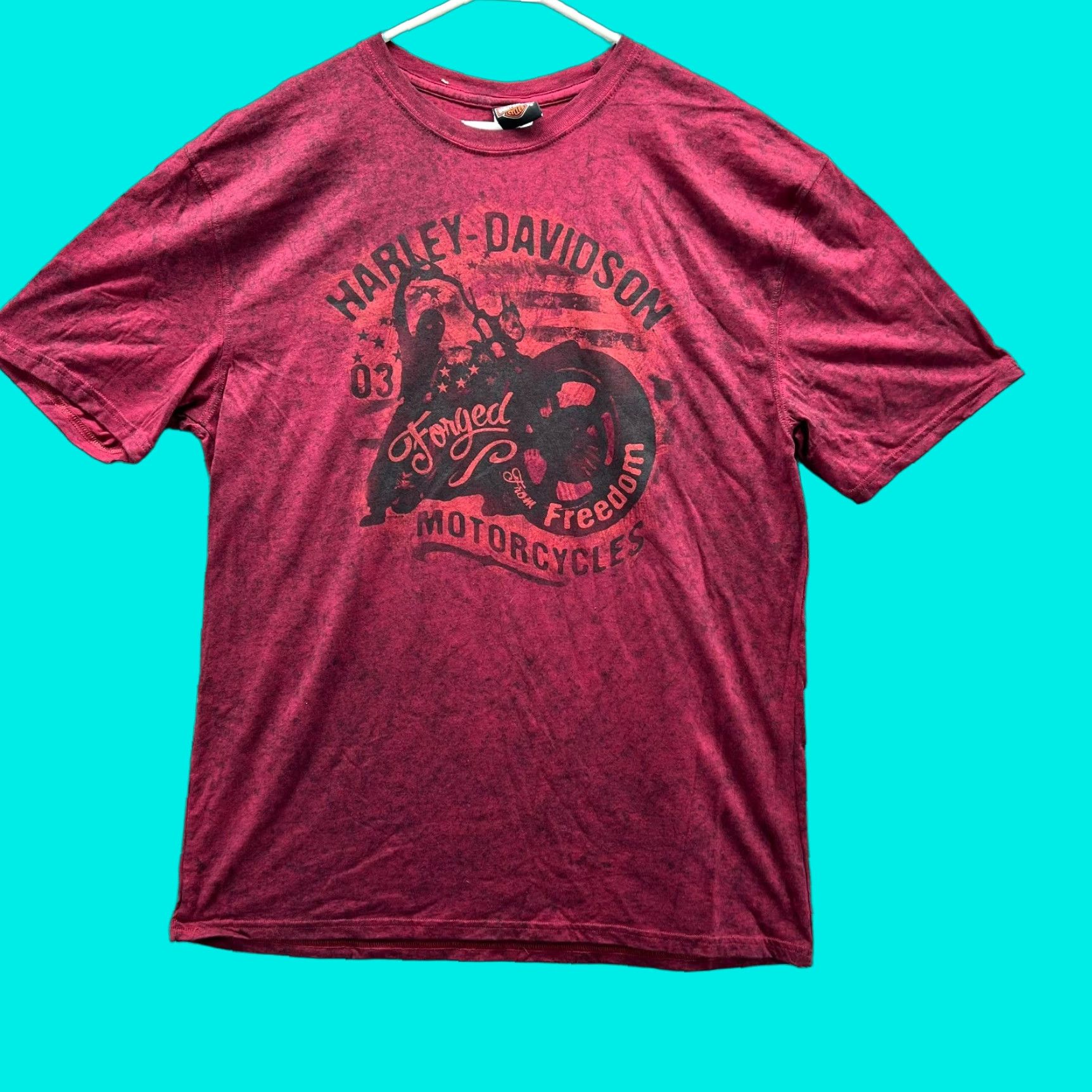 Harley Davidson Harley-Davidson Shirt Mens XL Heather Red Crewneck T-Shirt Motorcycle 2018 NEW Size US XL / EU 56 / 4 - 1 Thumbnail