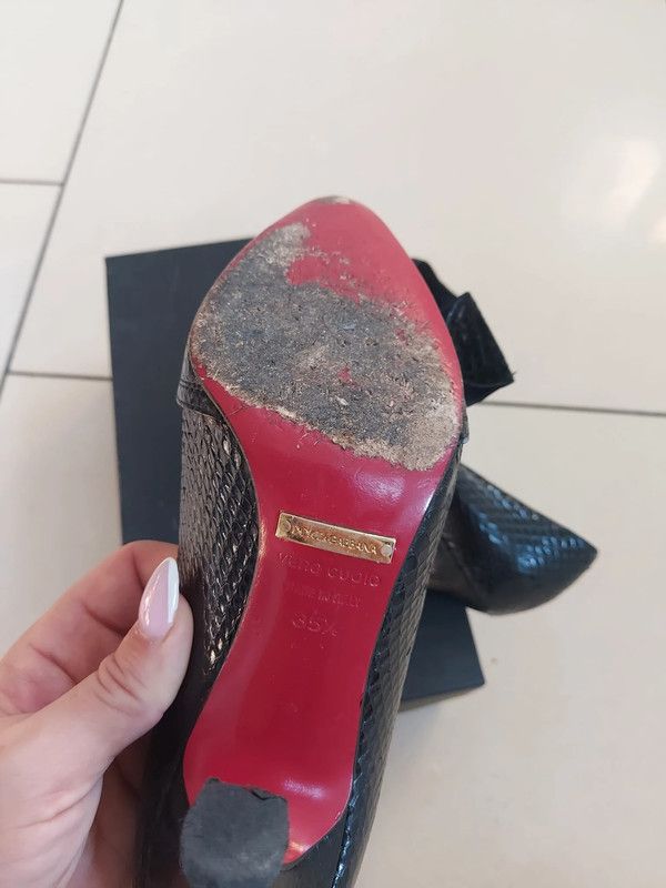 Dolce & Gabbana Dolce Gabbana leather heels 2.5 Size US 5.5 / IT 35.5 - 2 Thumbnail