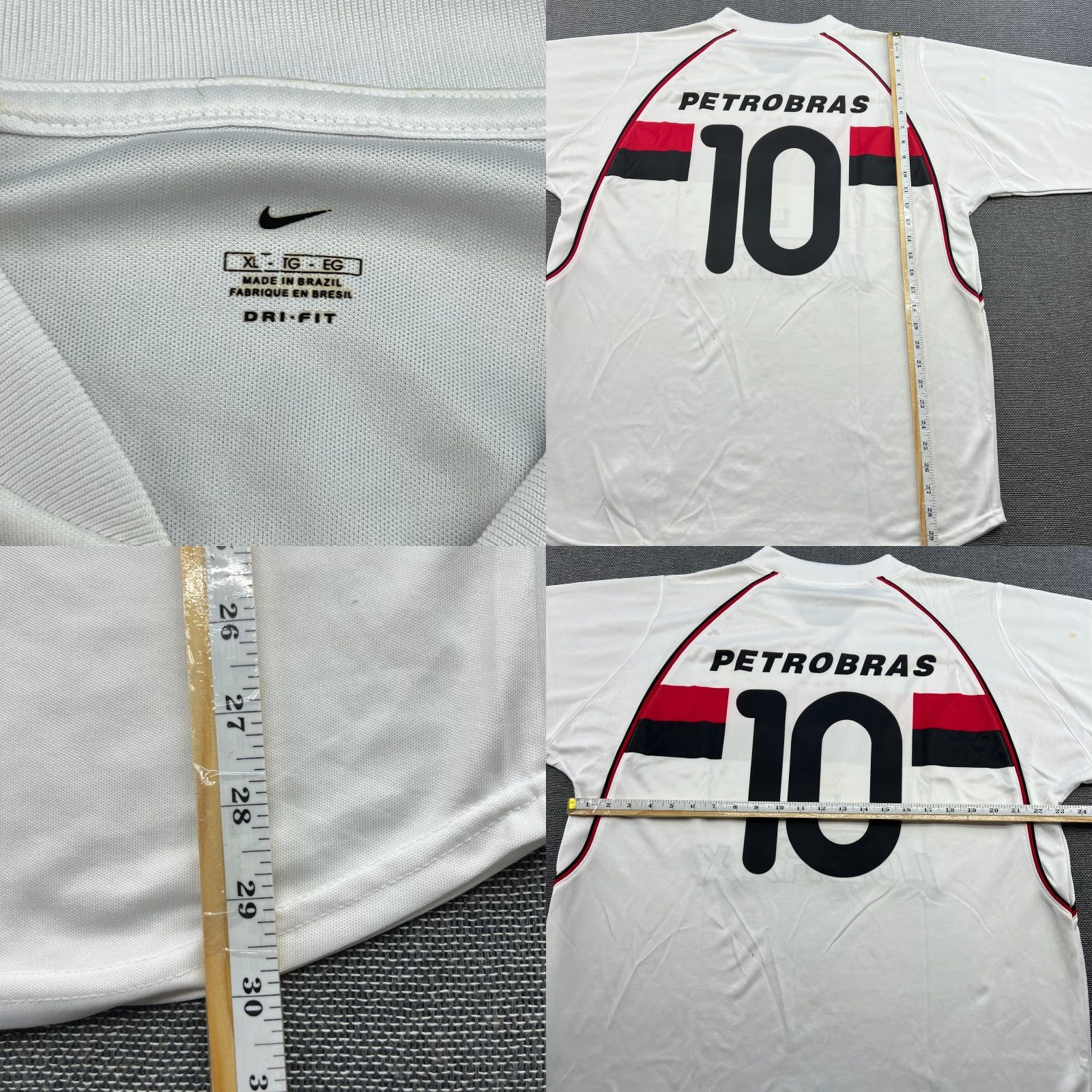 Nike Nike Flamengo 2002 2003 Away Jersey Football Mens XL White Size US XL / EU 56 / 4 - 11 Thumbnail