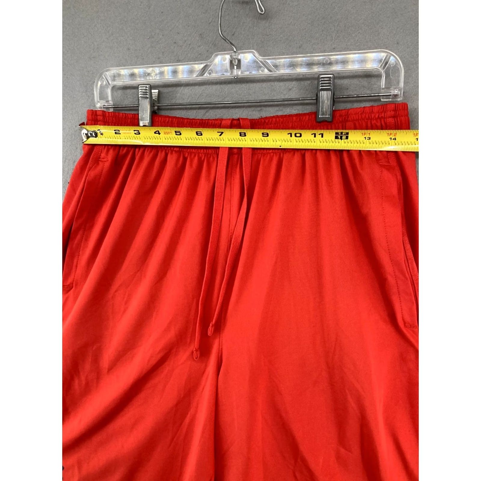 Under Armour Under Armour Mens Basketball Shorts L Red Heatgear Athletic Relaxed Open Drawstring Pockets 7in Inseam Polyester Blend Sport Casual Size US 33 - 2 Thumbnail