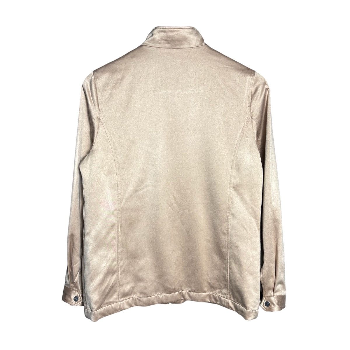 Balenciaga Balenciaga Logo Full Zip Gold Nylon Jacket / Vintage 90s Size US M / EU 48-50 / 2 - 2 Thumbnail