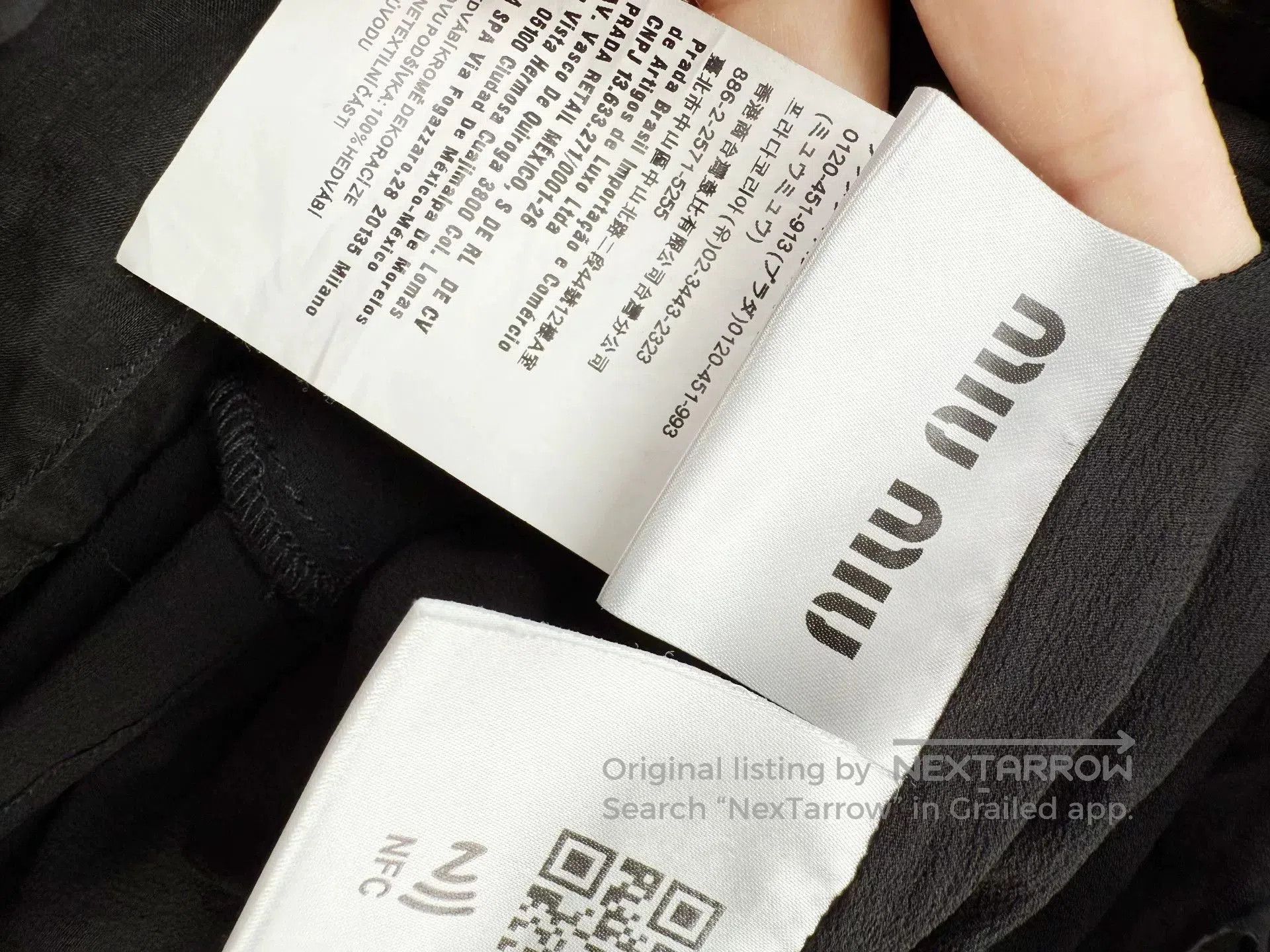 Miu Miu miumiu black silk rhinestone dress with tags. Size US M / EU 48-50 / 2 - 4 Thumbnail