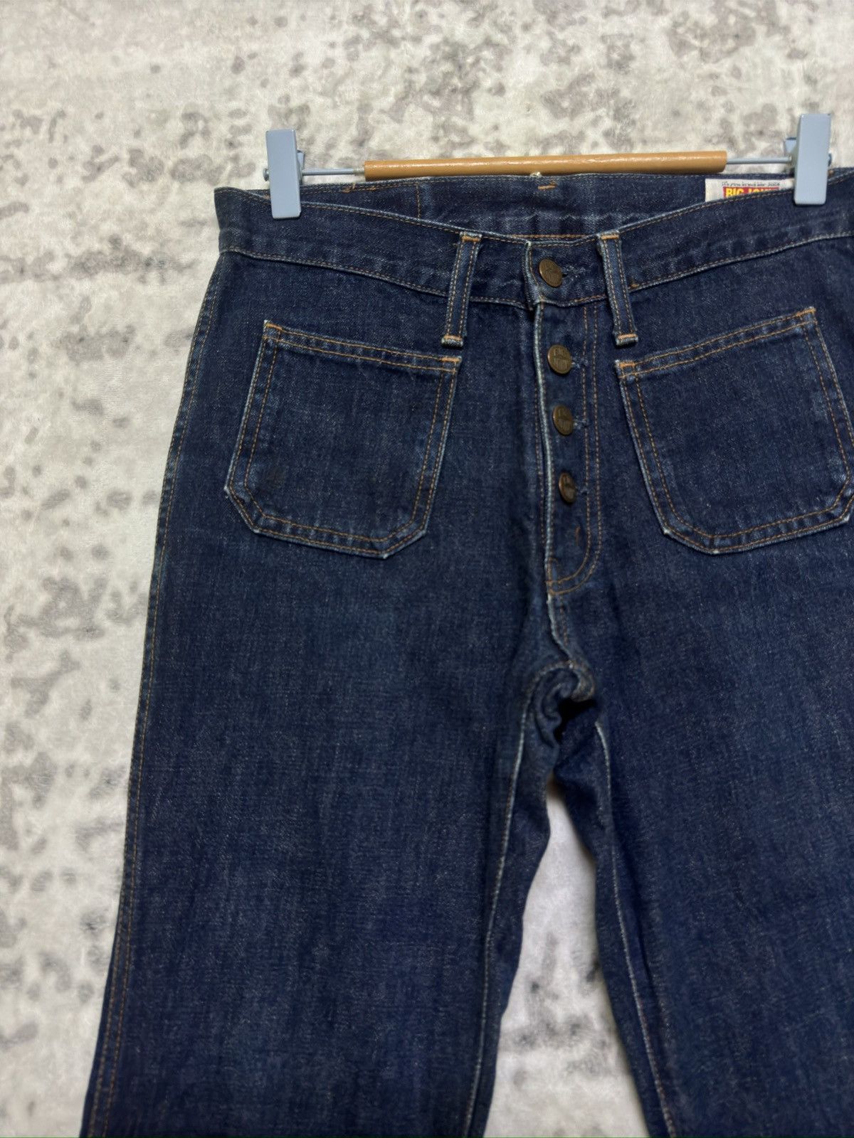 If Six Was Nine Vintage Vintage Big John Bell Bottom Flare Denim Jeans Size US 29 - 4 Thumbnail