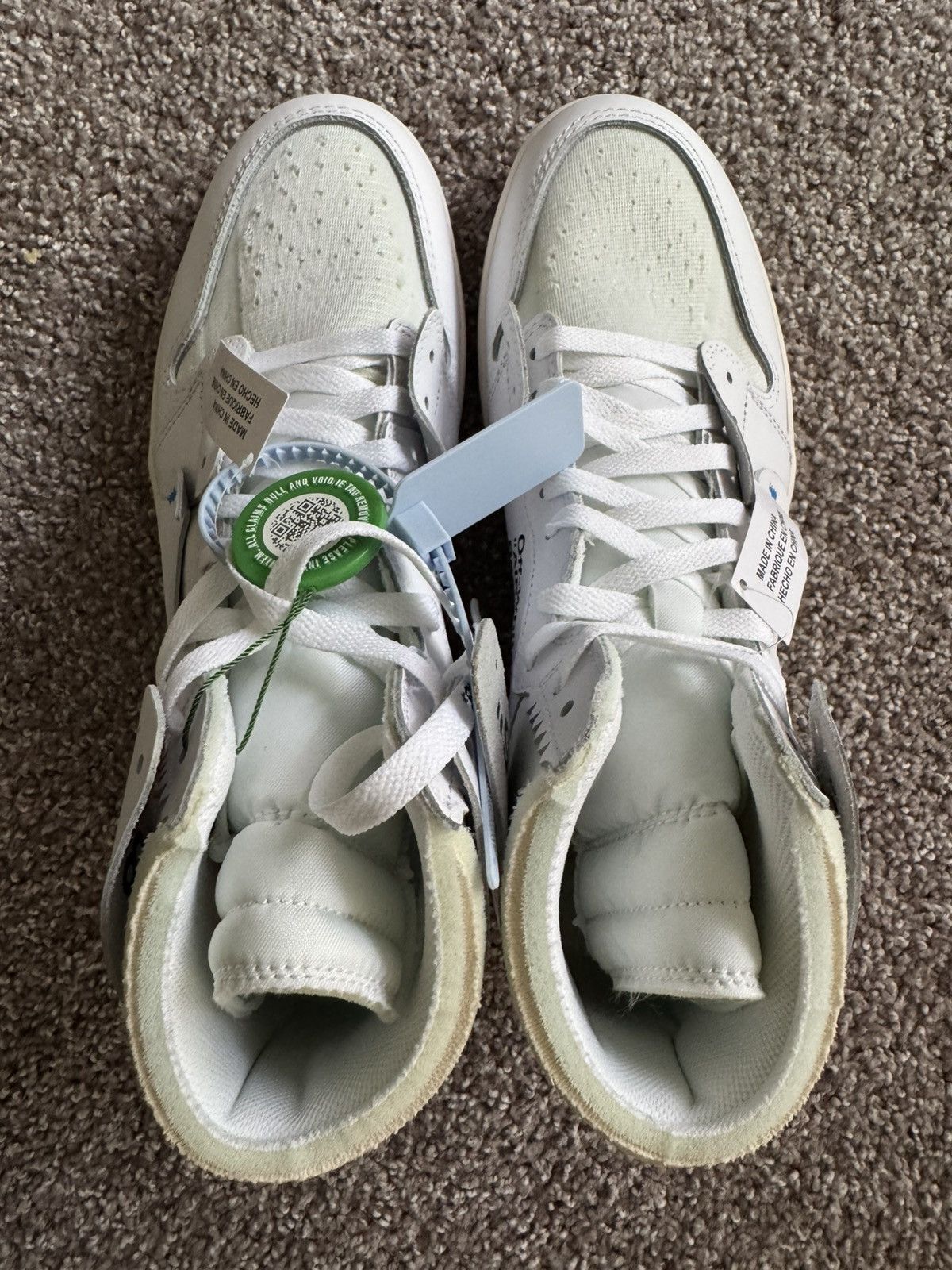 Jordan Brand × Off-White Off-White x Air Jordan 1 Euro **SOLD** Size US 11.5 / EU 44-45 - 10 Thumbnail