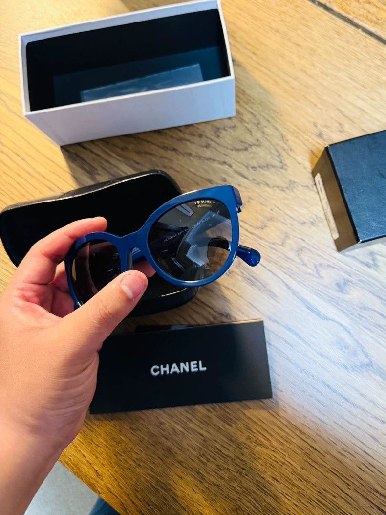 Chanel Chanel DK Blue Sunglasses for Women -2505 Size ONE SIZE - 6 Thumbnail