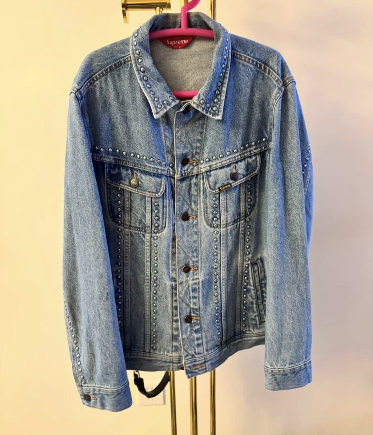 Supreme Supreme SS17 Studded Denim Trucker Jacket | Grailed