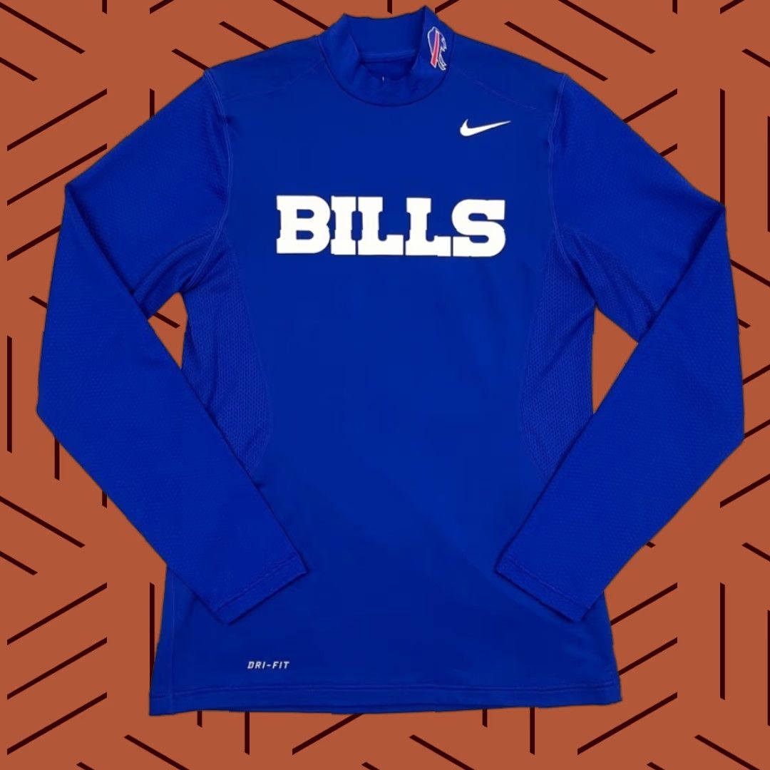Nike **Nike Buffalo Bills Dri-Fit Mens Mock Neck Training Shirt Small** User: Nike Buffalo Bills Dri-Fit Mens Mock Neck Training Shirt Small Size US S / EU 44-46 / 1 - 1 Thumbnail