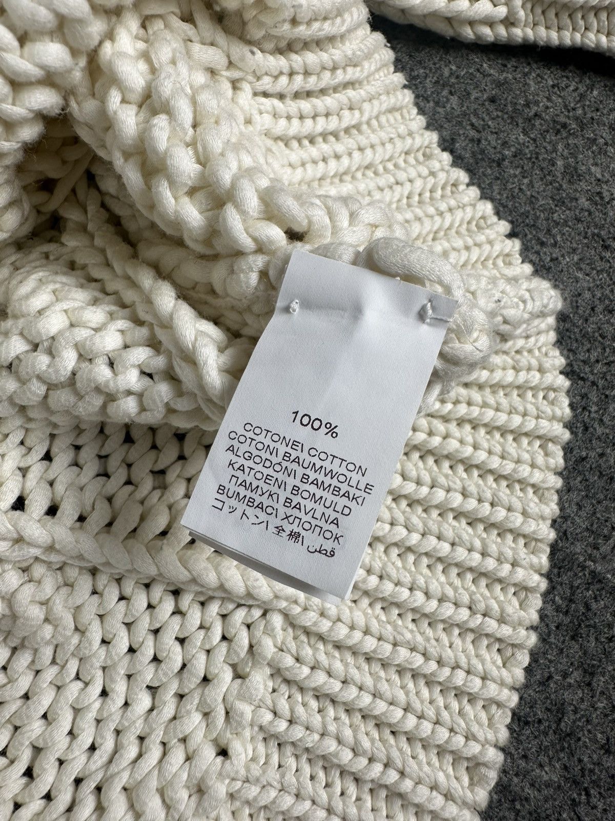 Brunello Cucinelli Brunello Cucinelli - Cable Knit Sweater - Off White Color Size L / US 10 / IT 46 - 12 Thumbnail