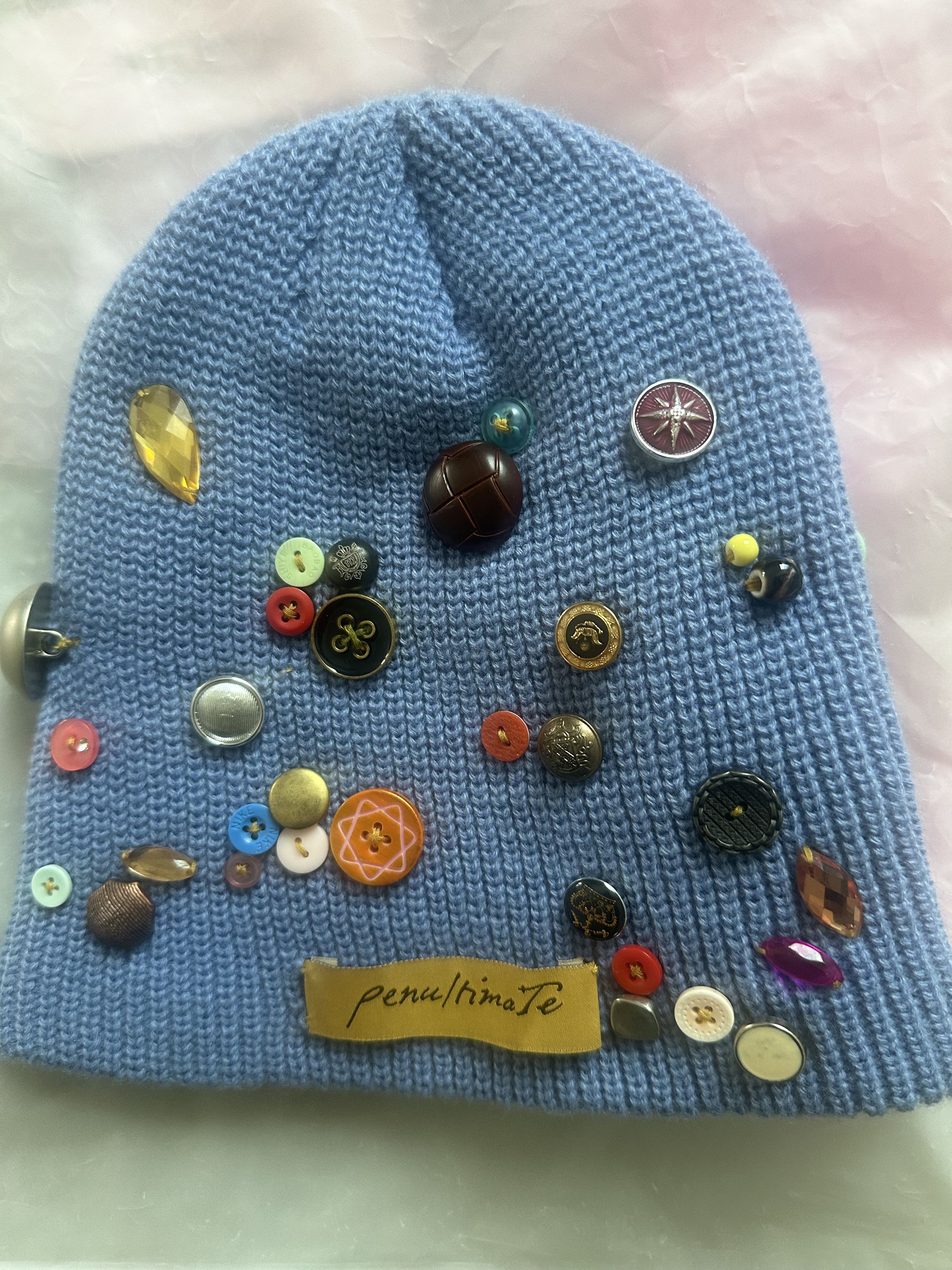Penultimate sky blue button beanie Size ONE SIZE - 2 Thumbnail