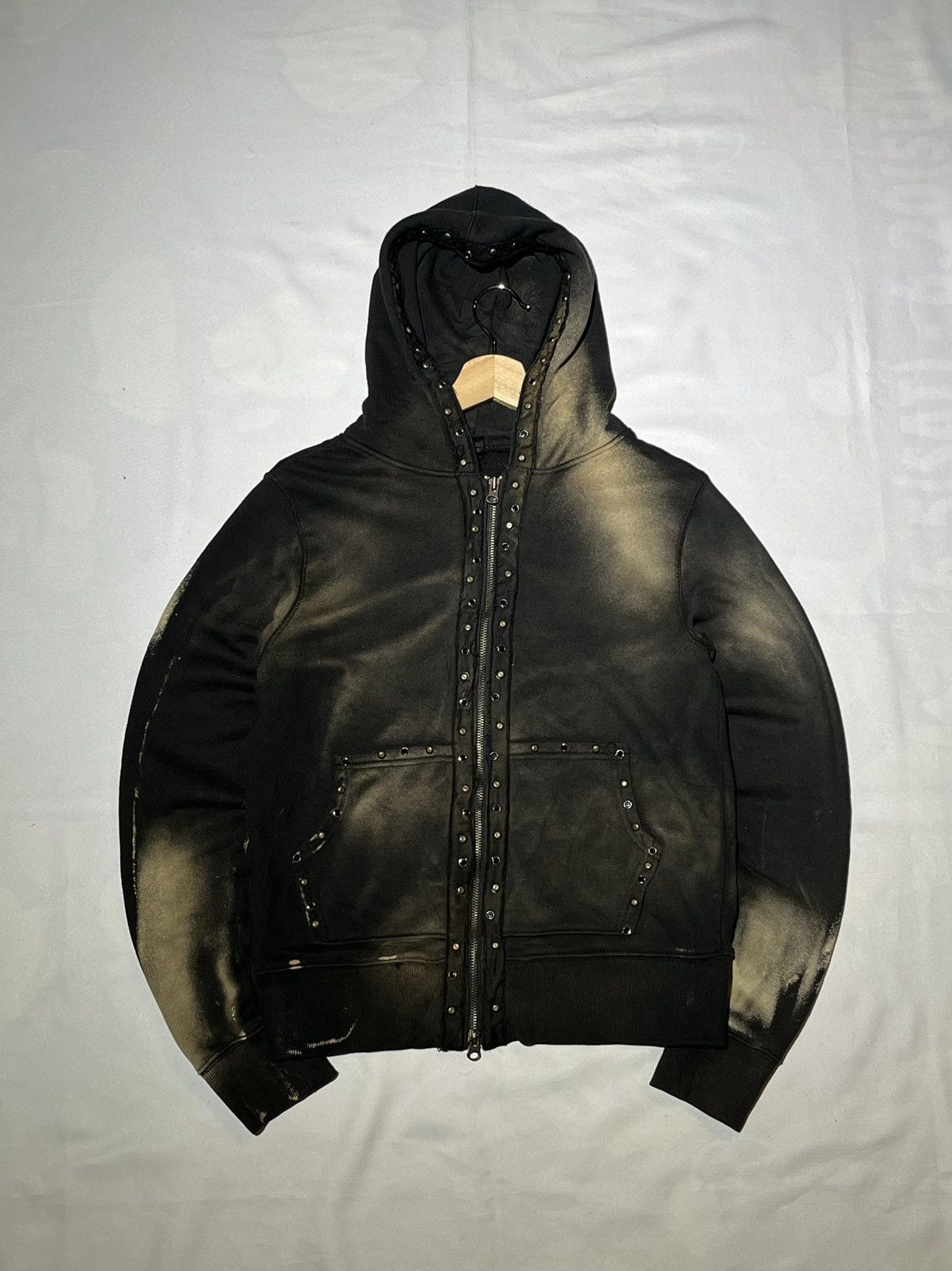 JACKROSE × Japanese Brand Black Rose In Chispa Eleilutrica Distressed Zipper Hoodie Size US S / EU 44-46 / 1 - 2 Thumbnail