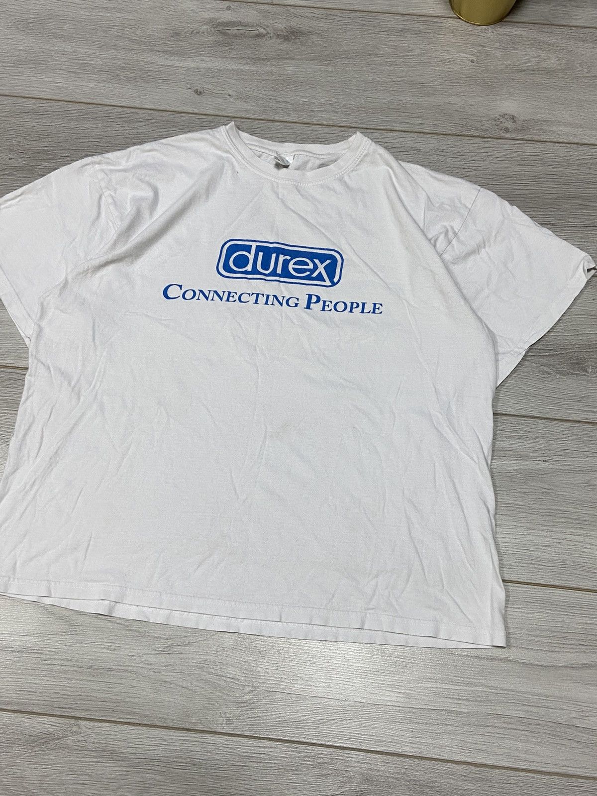 Vintage Durex Connecting people vintage t-shirt big logo Size US XL / EU 56 / 4 - 3 Thumbnail