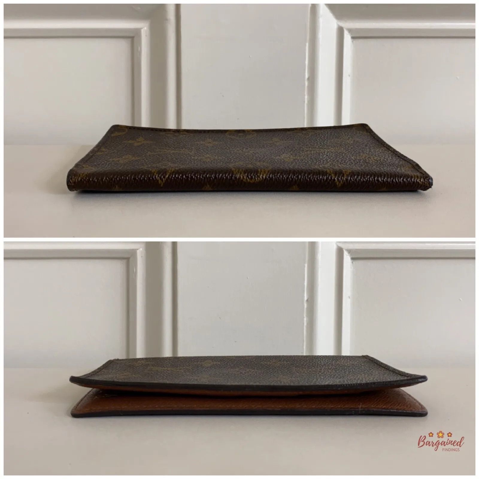 Louis Vuitton LOUIS VUITTON Monogram Canvas Checkbook Holder Case Wallet Size ONE SIZE - 3 Thumbnail