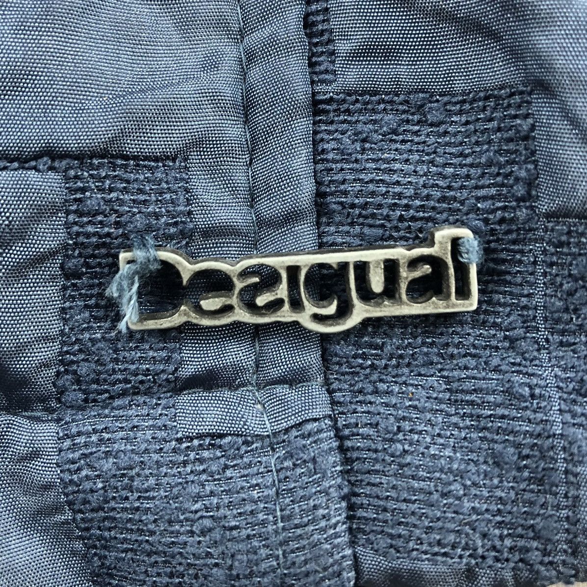 Desigual Vintage Desigual Women Down Jacket Embroidered Logo Checker Size S / US 4 / IT 40 - 11 Thumbnail